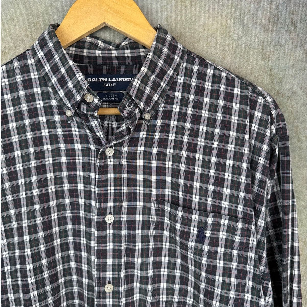 Polo Ralph Lauren VTG 90s Polo Ralph Lauren Golf Flannel Shirt Mens Sz M Plaid Size US M / EU 48-50 / 2 - 5 Thumbnail