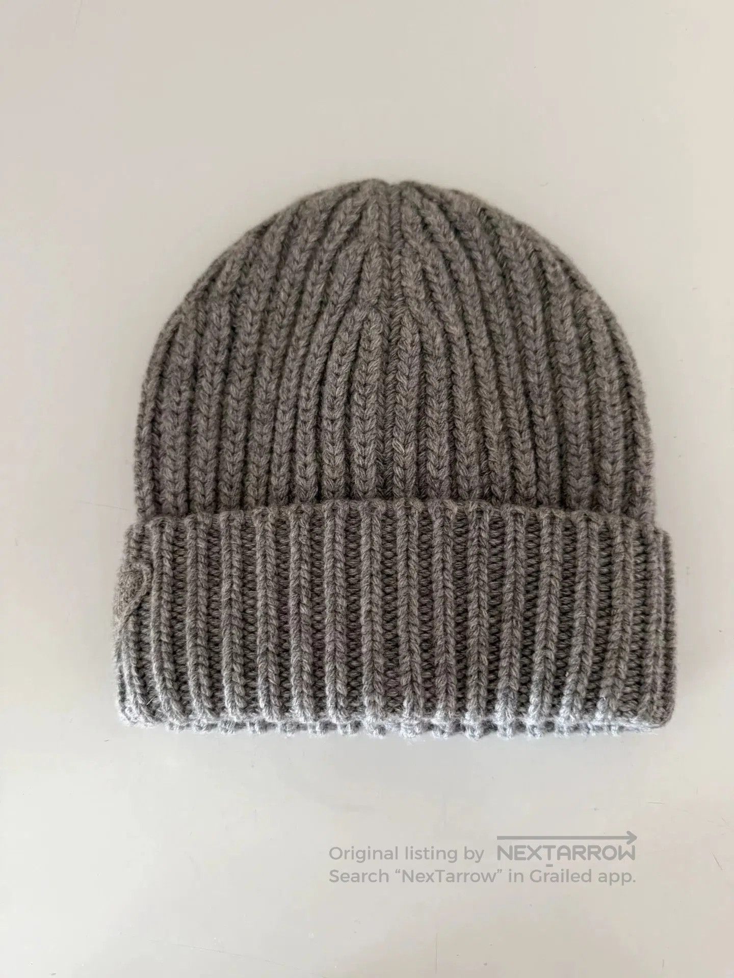 Prada Prada Gray Wool Knit Hat. Size ONE SIZE - 8 Thumbnail