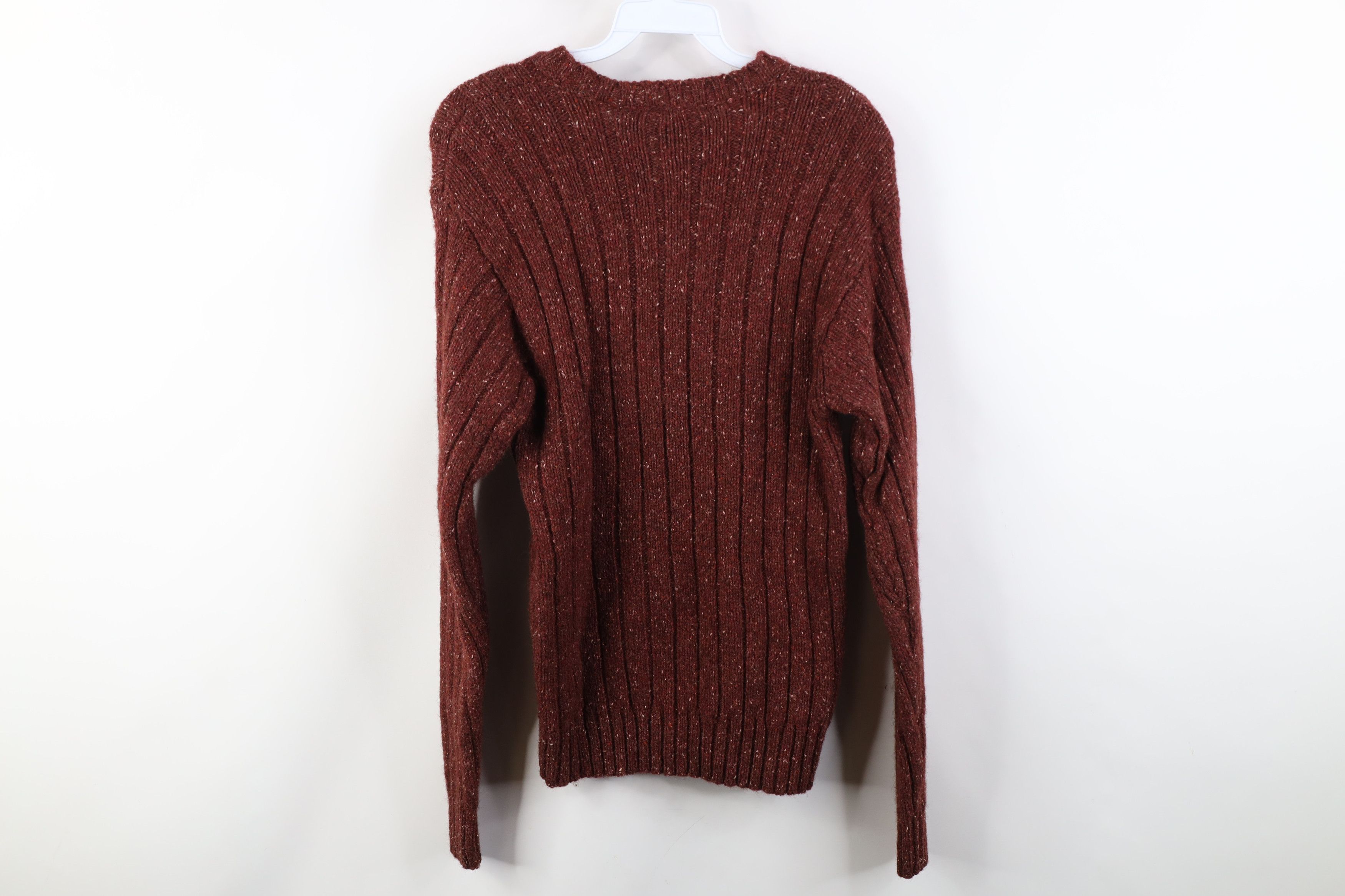 Timberland Vintage 90s Timberland Wool Blend Ribbed Knit Sweater Red Size US XS / EU 42 / 0 - 9 Thumbnail