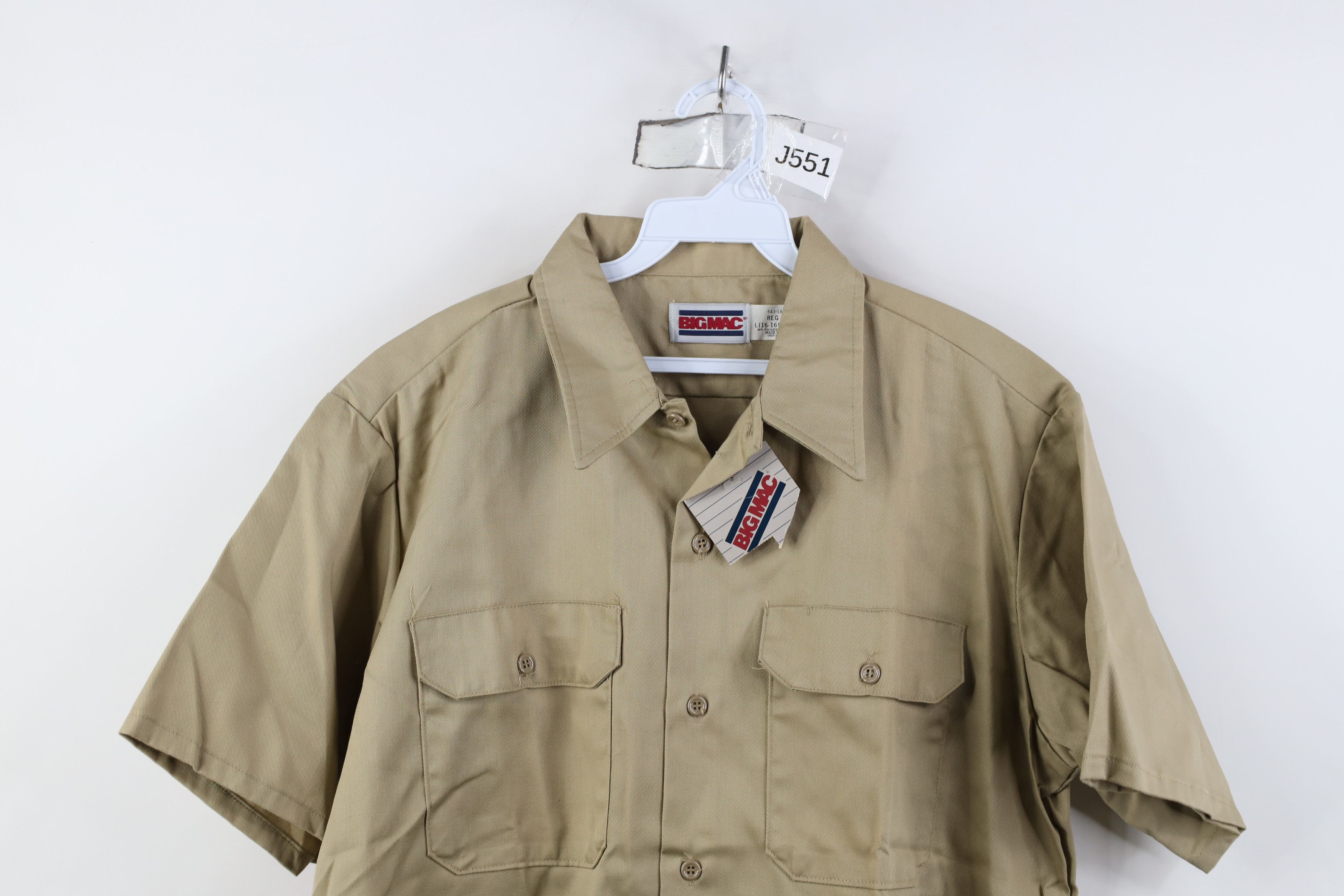 Vintage Deadstock Vintage 70s Big Mac Workwear Short Sleeve Shirt Size US L / EU 52-54 / 3 - 2 Thumbnail