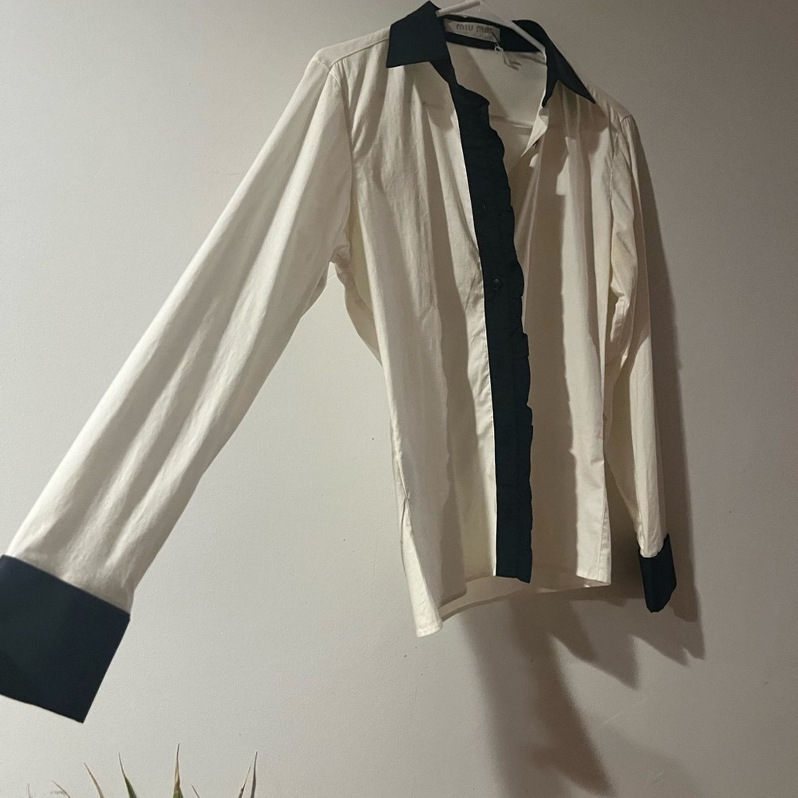 Miu Miu Miu Miu Button Down Dress Shirt Size S / US 4 / IT 40 - 4 Thumbnail