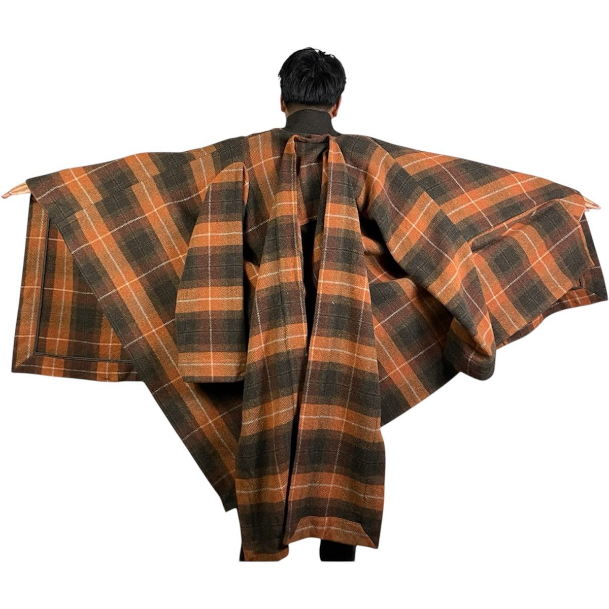 Vivienne Westwood Vivienne Westwood MAN Asymmetrical Plaid Blanket Cape Coat Size US M / EU 48-50 / 2 - 6 Thumbnail
