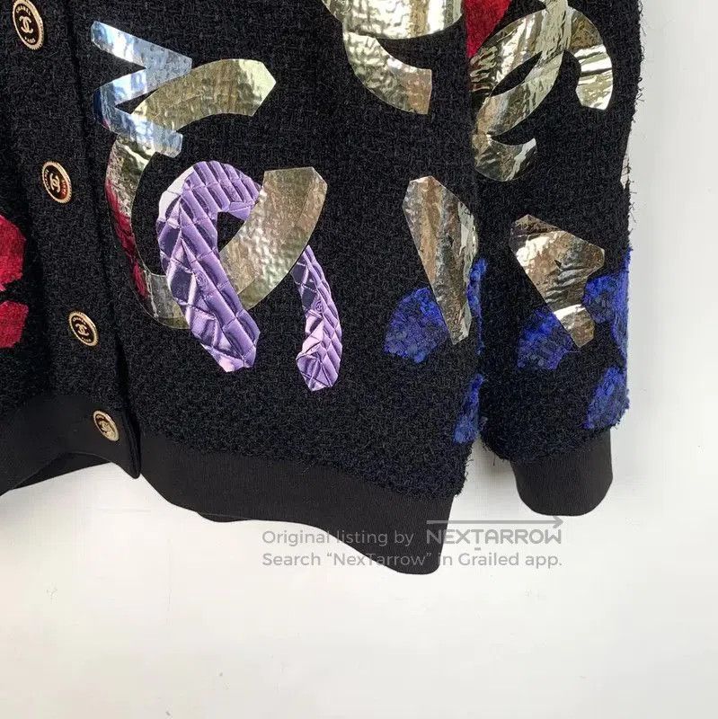 Chanel Chanel Black Cotton Women's Cardigan . Size XXS / US 00 / IT 34 - 3 Thumbnail