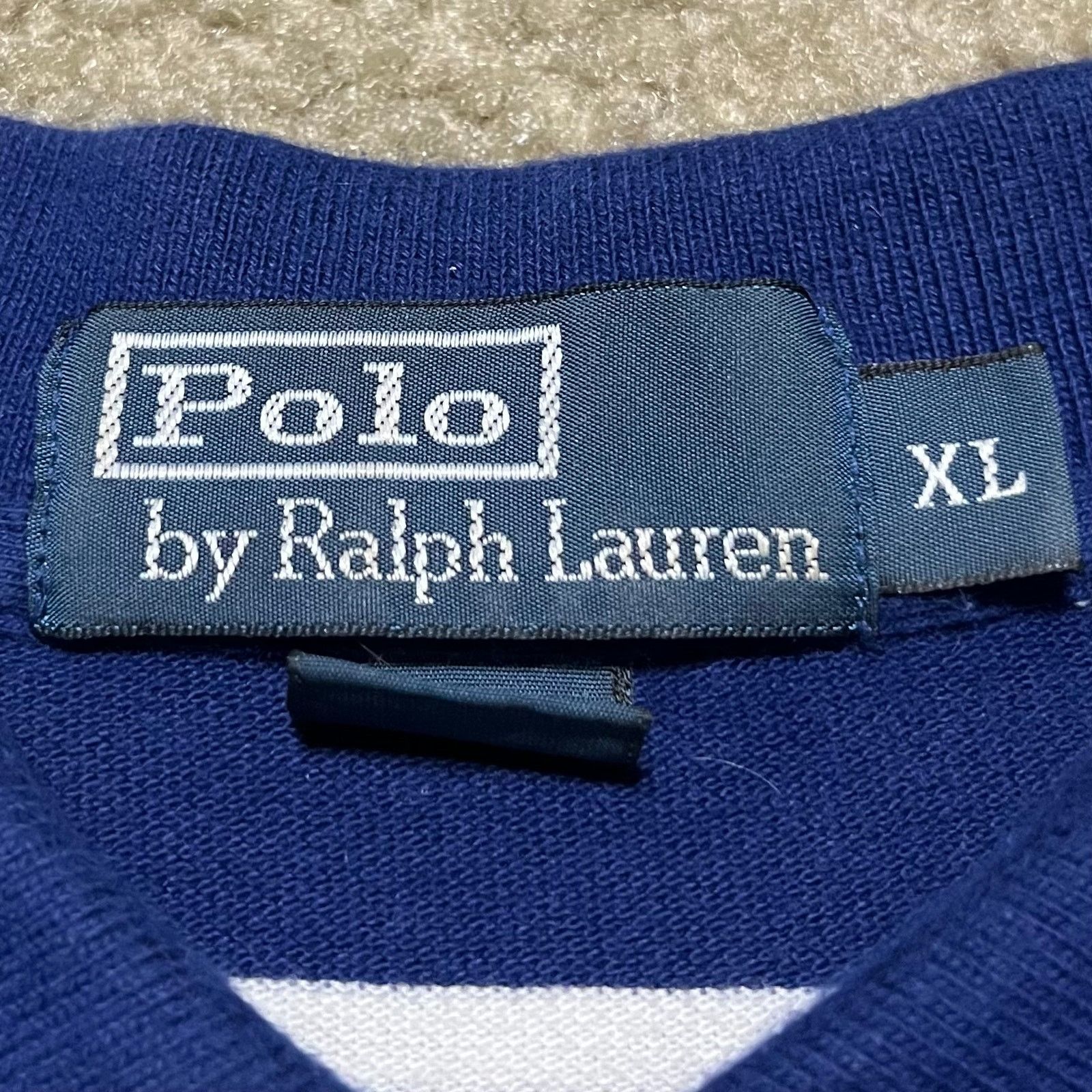 Polo Ralph Lauren Polo Ralph Lauren Blue/White Striped Polo Shirt XL Size US XL / EU 56 / 4 - 3 Thumbnail