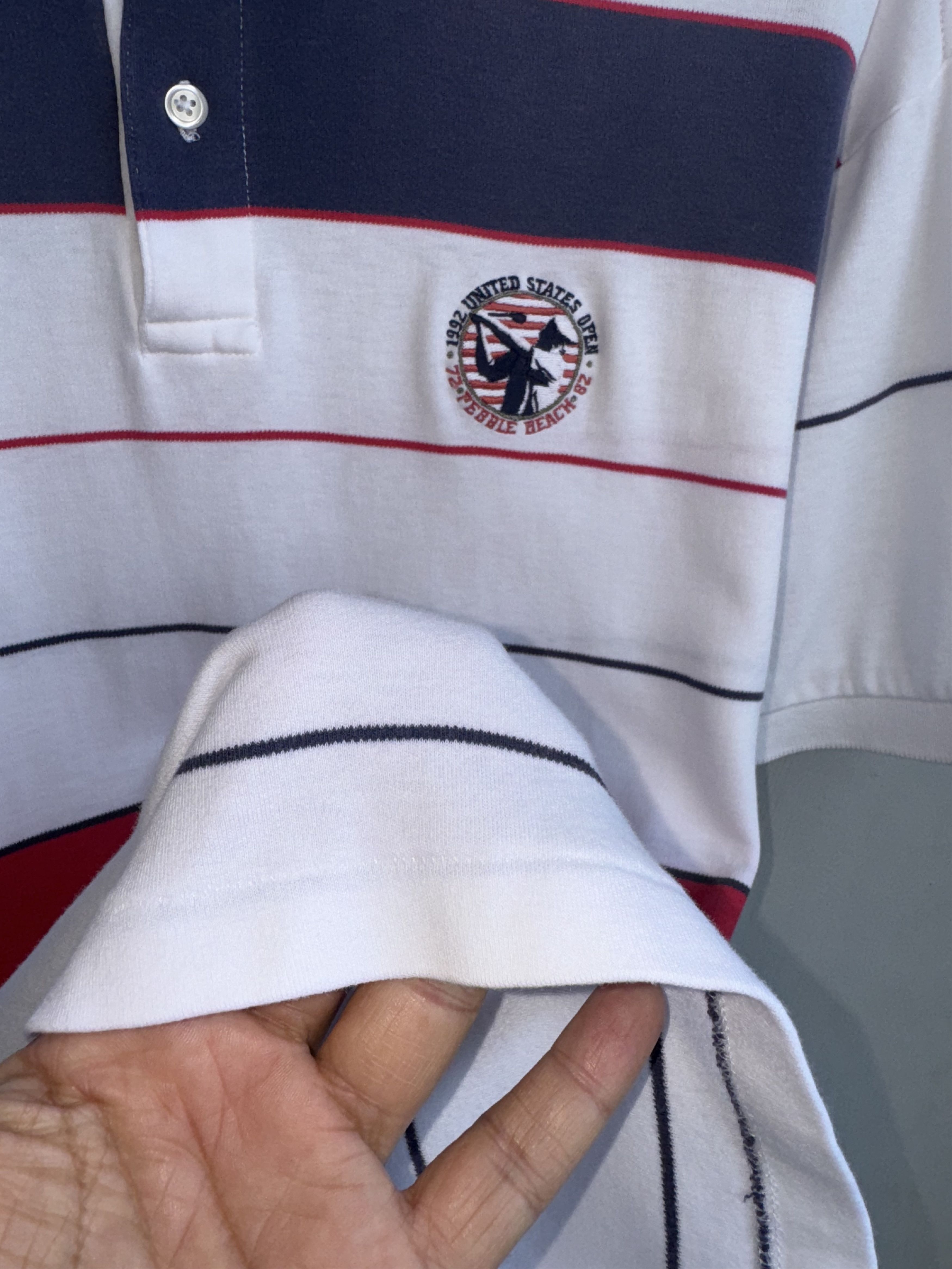 Vintage 1992's United States Open Pebble Beach Golf Polo Shirt Size US M / EU 48-50 / 2 - 4 Thumbnail