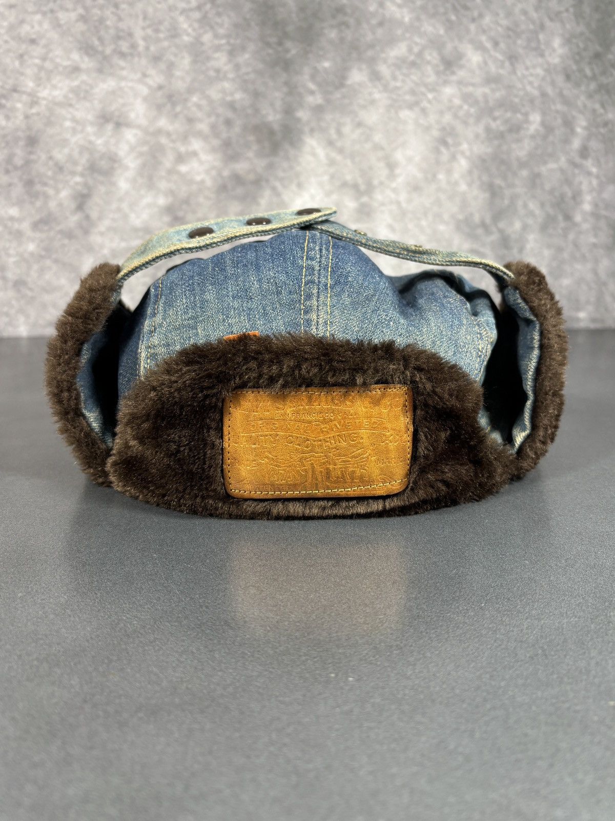 Levi's Vintage Levi's Orange Tab Hat Denim Ushanka Trapper 70s 80s Size ONE SIZE - 5 Thumbnail