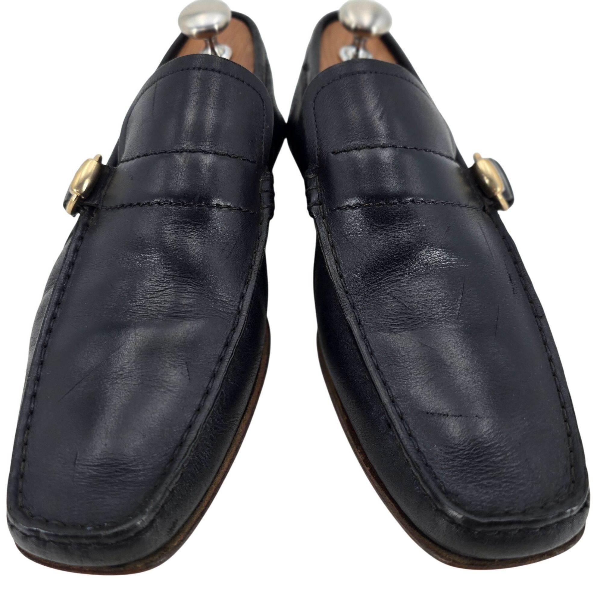 Gucci Gucci Italy Black Leather Luxury Driving Loafers Mens 7.5D Size US 7.5 / EU 40-41 - 10 Thumbnail