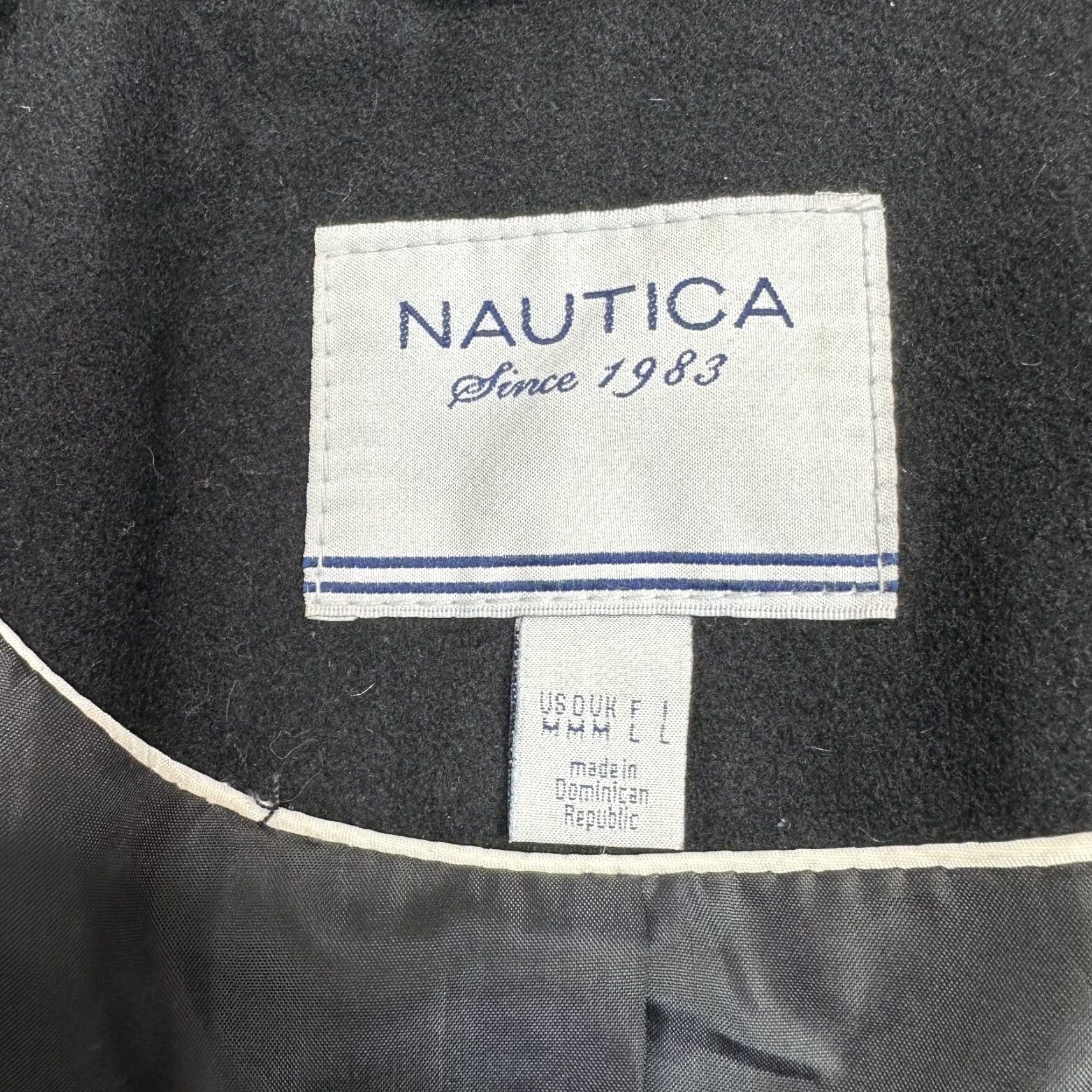 Nautica Nautica Black Wool Blend Coat Jacket Zip Up Lined Women's M Casual Overcoat Size M Size M / US 6-8 / IT 42-44 - 4 Thumbnail