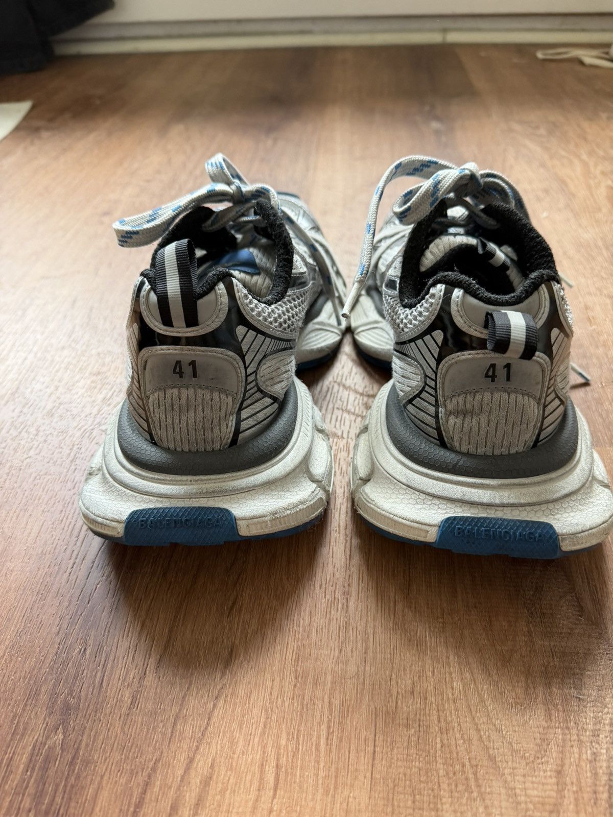 Balenciaga Balenciaga 3XL sneaker blue white Size US 8 / EU 41 - 4 Thumbnail