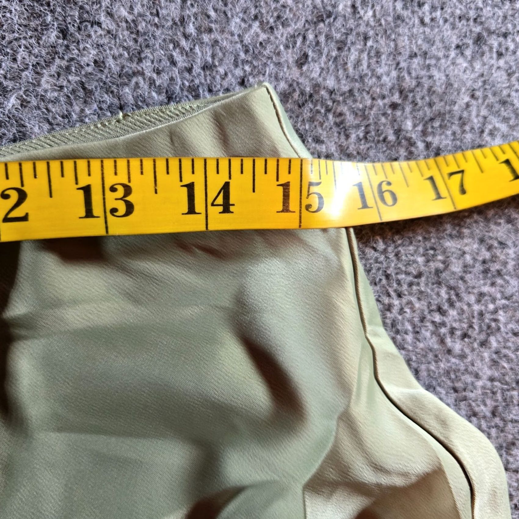 Joie JOIE Pants Womens Size 6 Green Satin Wide-Leg Cropped Casual Pull On Cropped Wide Leg Fashion Pants Women Size 28" / US 6 / IT 42 - 4 Thumbnail