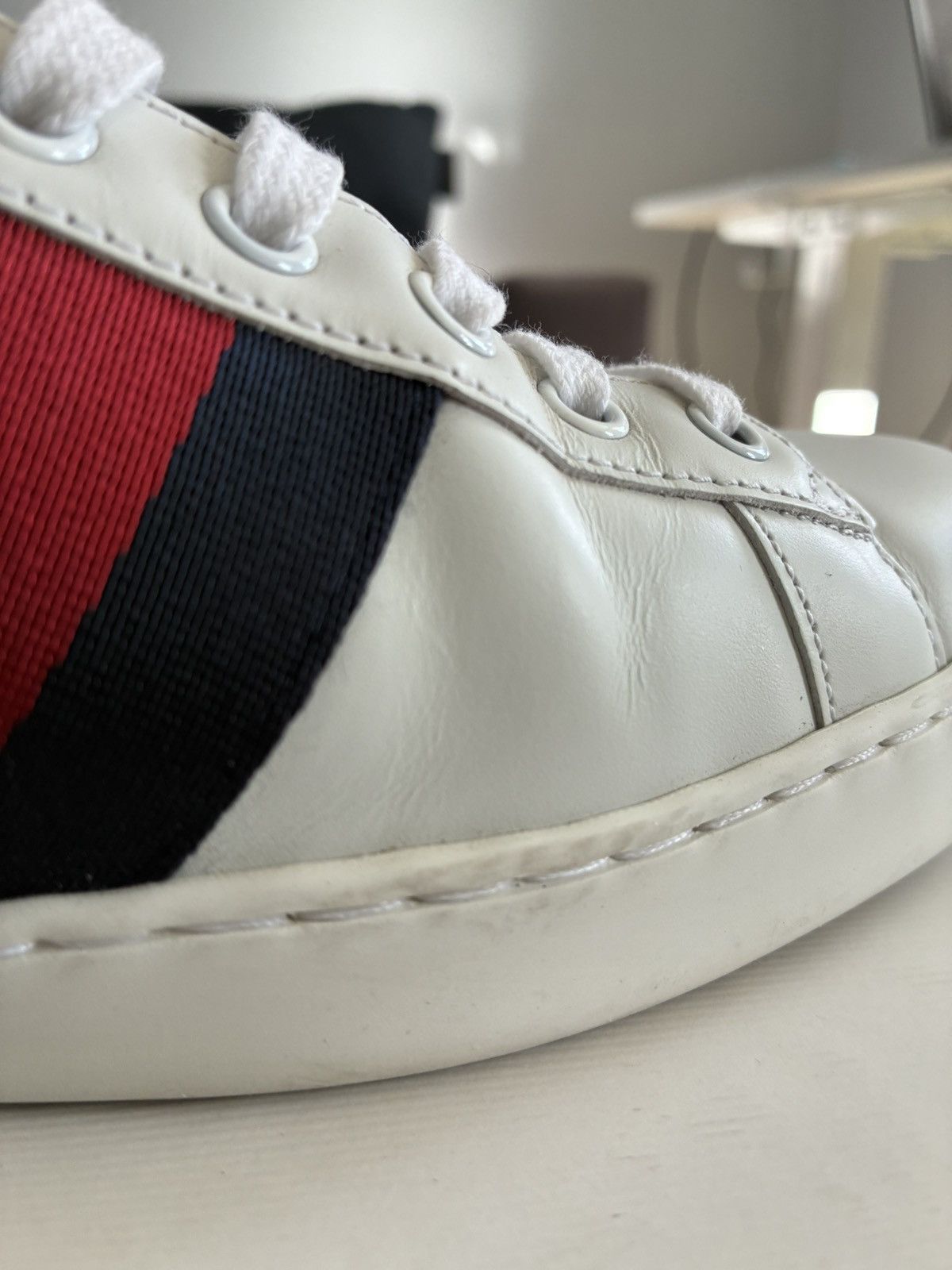 Gucci Gucci Ace Classic Leather Sneaker Size US 10 / EU 43 - 17 Thumbnail