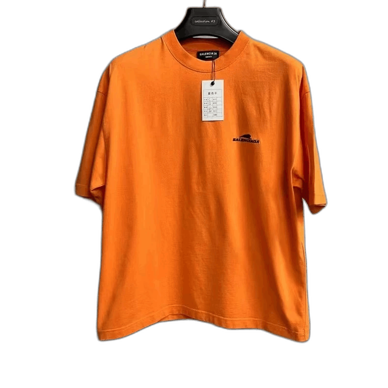 Balenciaga Balenciaga Orange Logo Short Sleeve T-Shirt Size US S / EU 44-46 / 1 - 1 Thumbnail