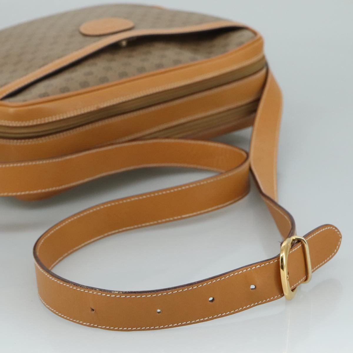 GUCCI Micro GG Supreme Shoulder Bag Pvc Beige