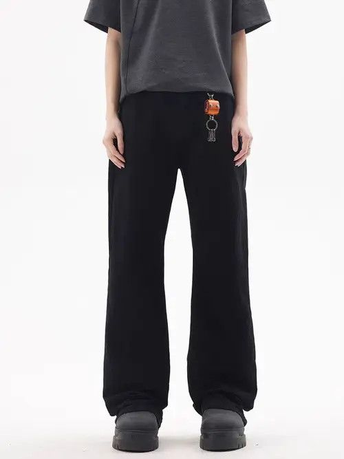 Japanese Brand baggy black street distressed wide leg jeans Size US 29 - 3 Thumbnail