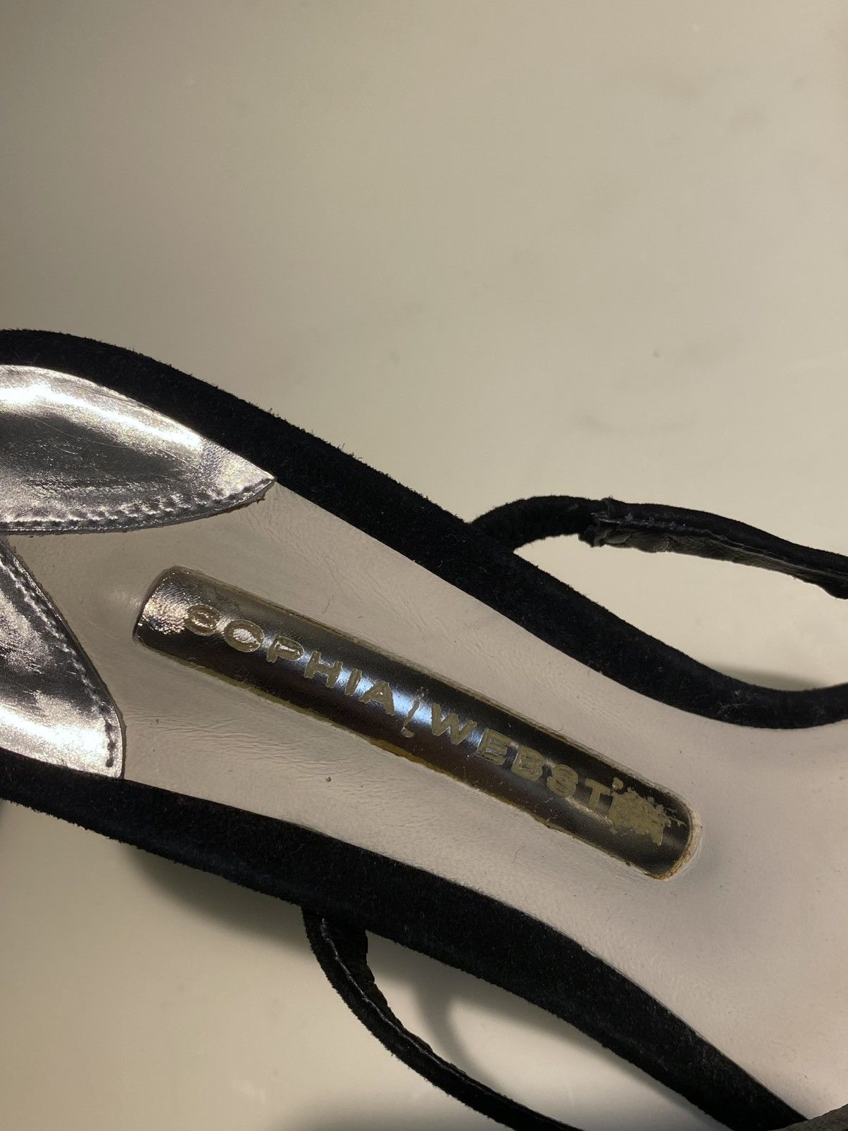 Sophia Webster Rosalind Crystal Black Satin Heels 36 Size US 5.5 / IT 35.5 - 7 Thumbnail
