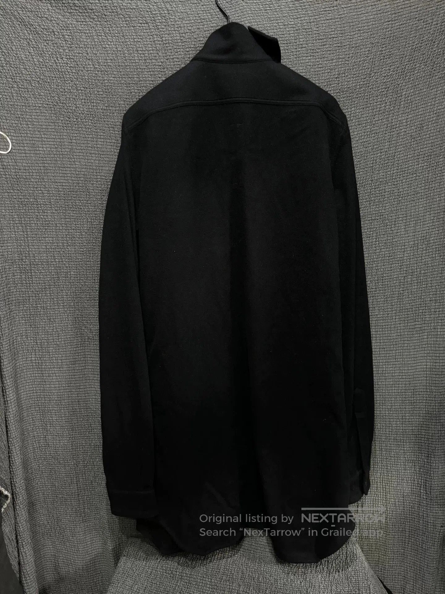Rick Owens Rick Owens Irregular High Neck Wool Shirt. Size US L / EU 52-54 / 3 - 4 Thumbnail