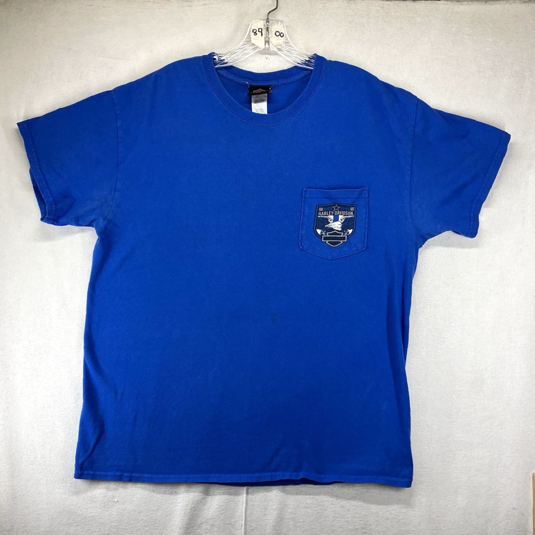 Harley Davidson Harley-Davidson Mens T-Shirt Large Blue Graphic Print Rattlesnake Stone Cold WWF Biker Size US L / EU 52-54 / 3 - 2 Thumbnail