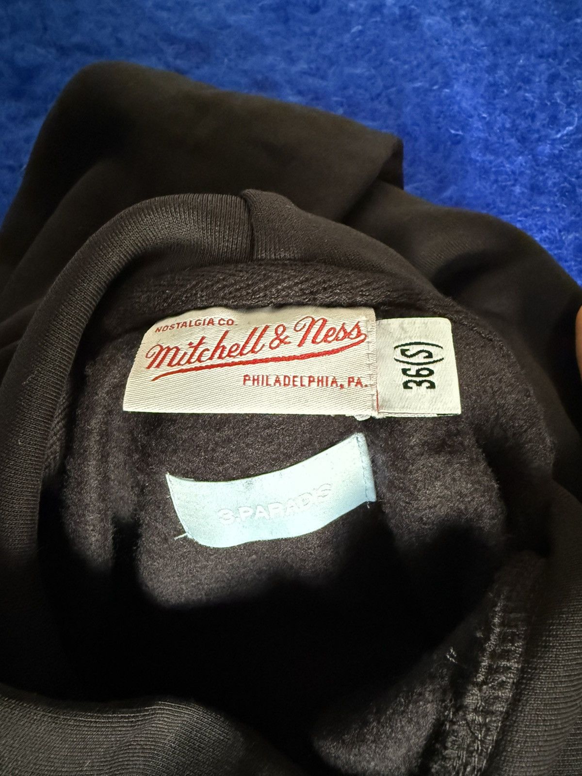 3.PARADIS 3.Paradis x Mitchell & Ness Basketball Hoodie Black Size S Size US S / EU 44-46 / 1 - 6 Thumbnail