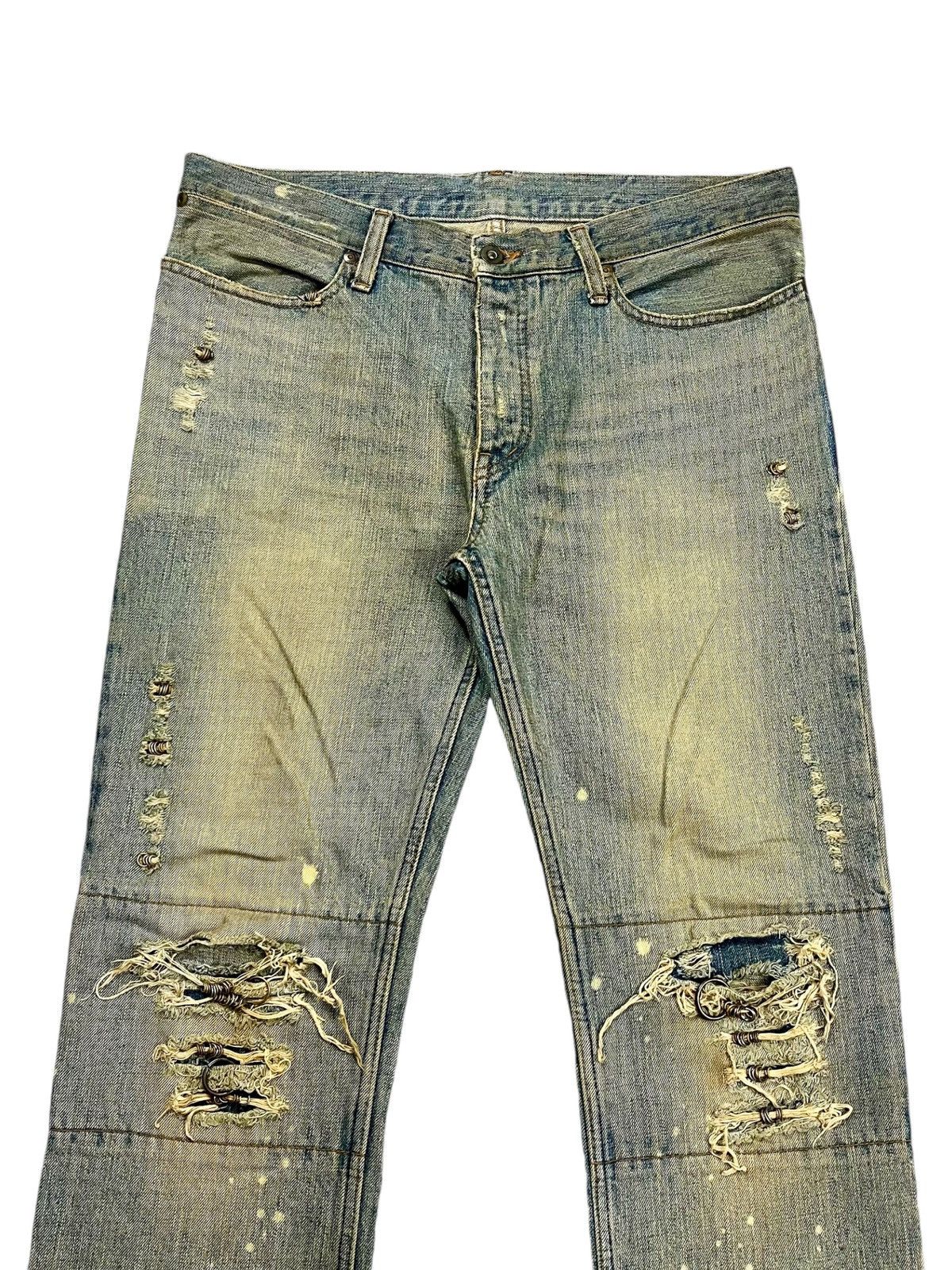 If Six Was Nine If Six Was Nine - Mud Max Pierced Denim Pants Size US 33 - 4 Thumbnail