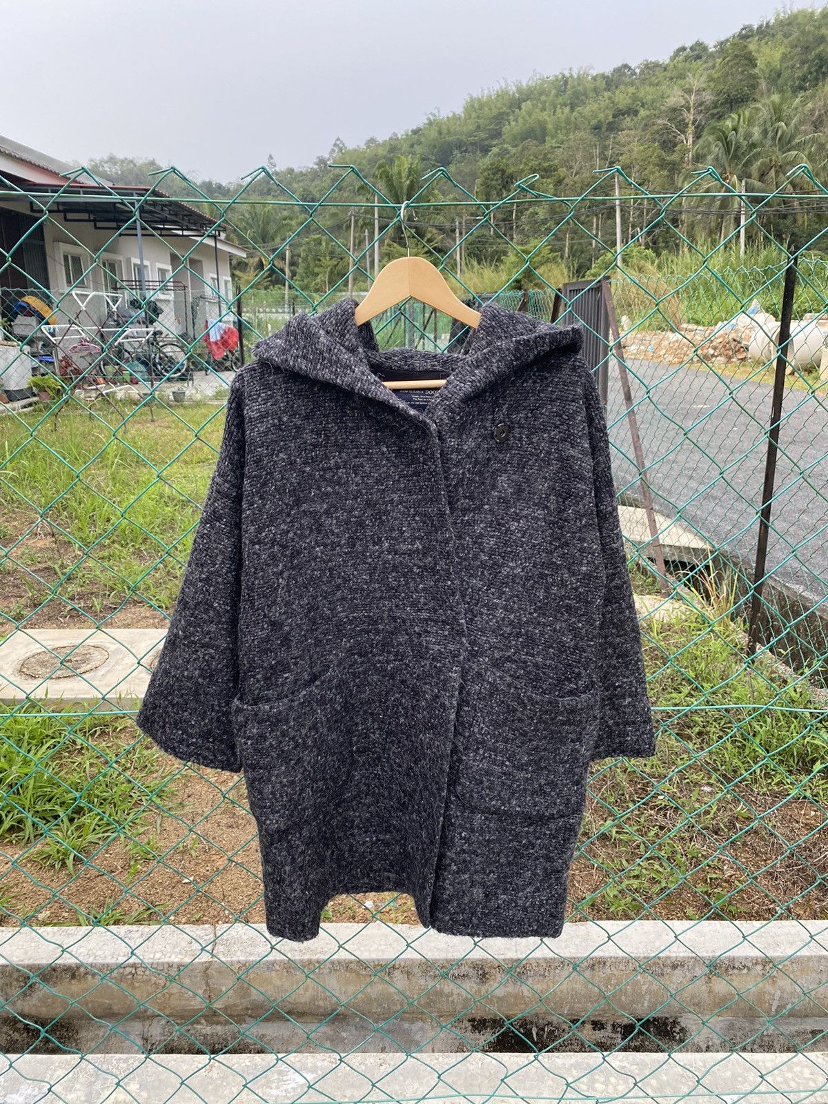 URBAN RESEARCH DOORS Urban Research Door Mohair Hooded Jacket Size L / US 10 / IT 46 - 2 Thumbnail