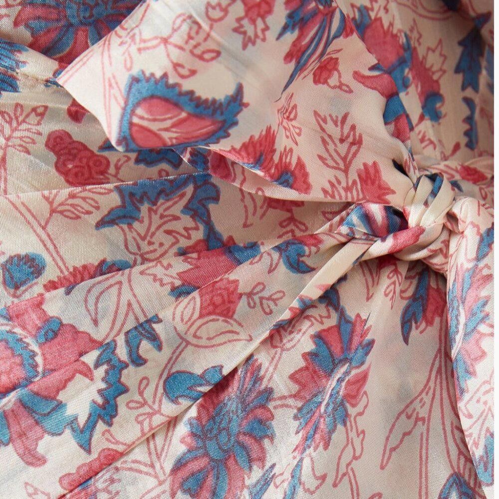 Designer Hannah Artwear Silk Luna Maxi Dress Pink Sz 0 NWT Size XS / US 0-2 / IT 36-38 - 5 Thumbnail