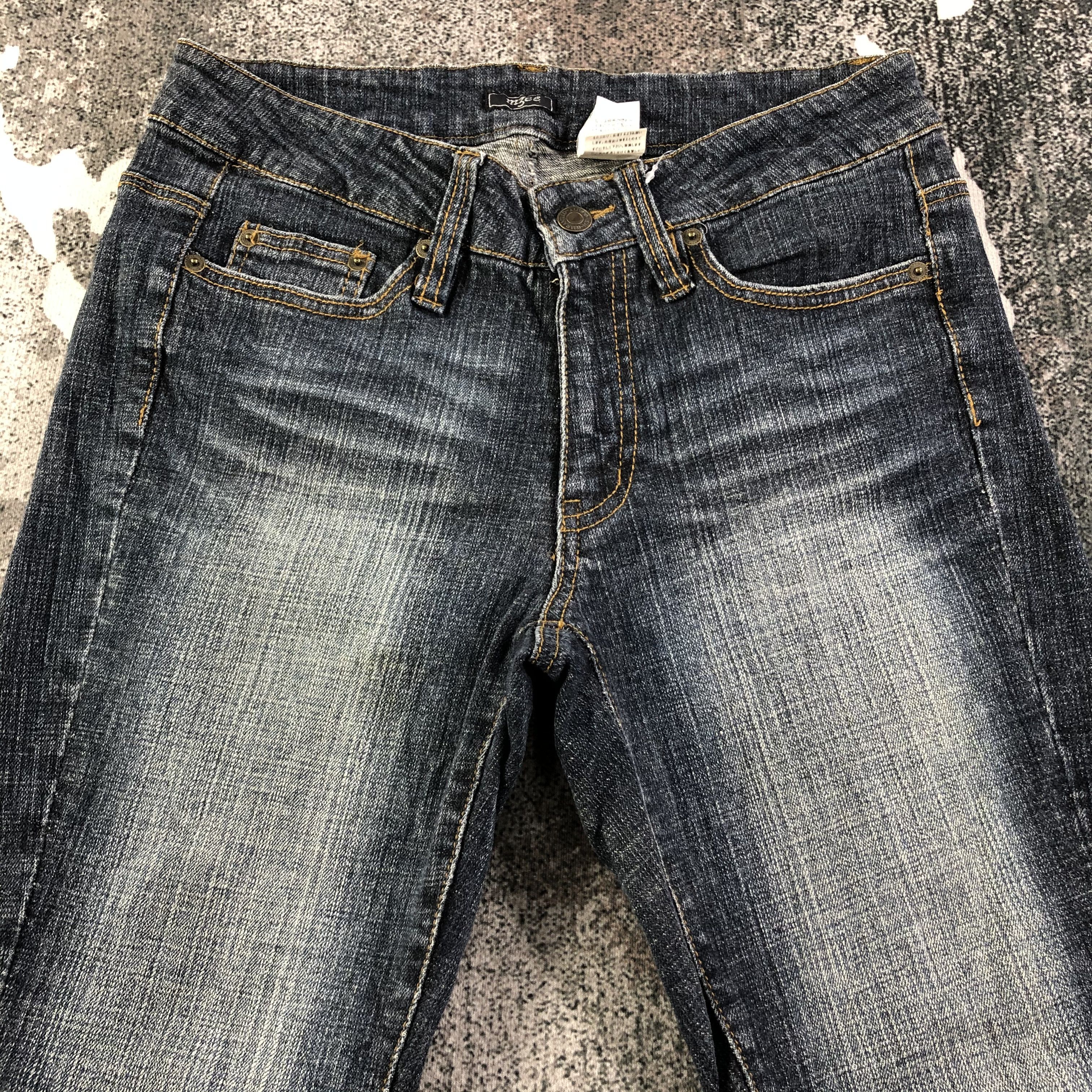 Japanese Brand Japanese Brand Mzee Jeans Faded Blue Flare Denim KJ1816 Size 29" - 3 Thumbnail