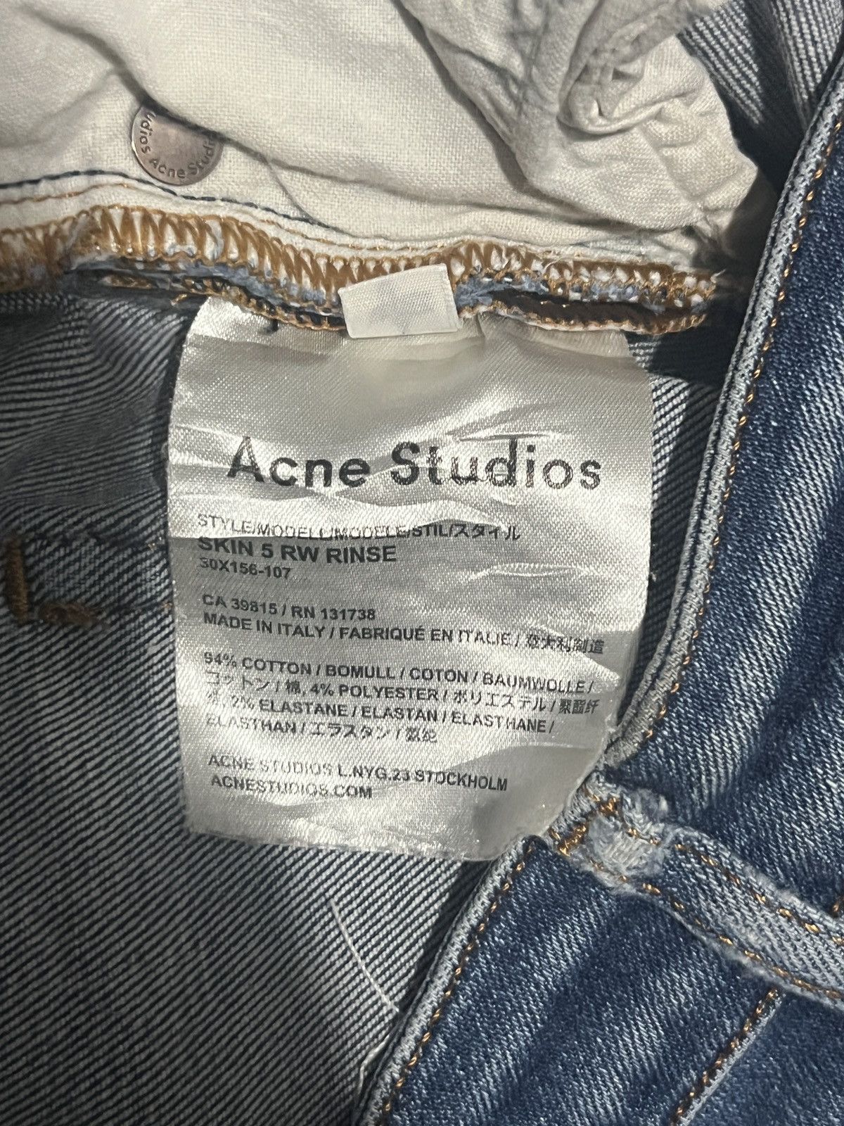 Acne Studios Acne Studio Skinny Fit Jean Size 27" / US 4 / IT 40 - 5 Thumbnail