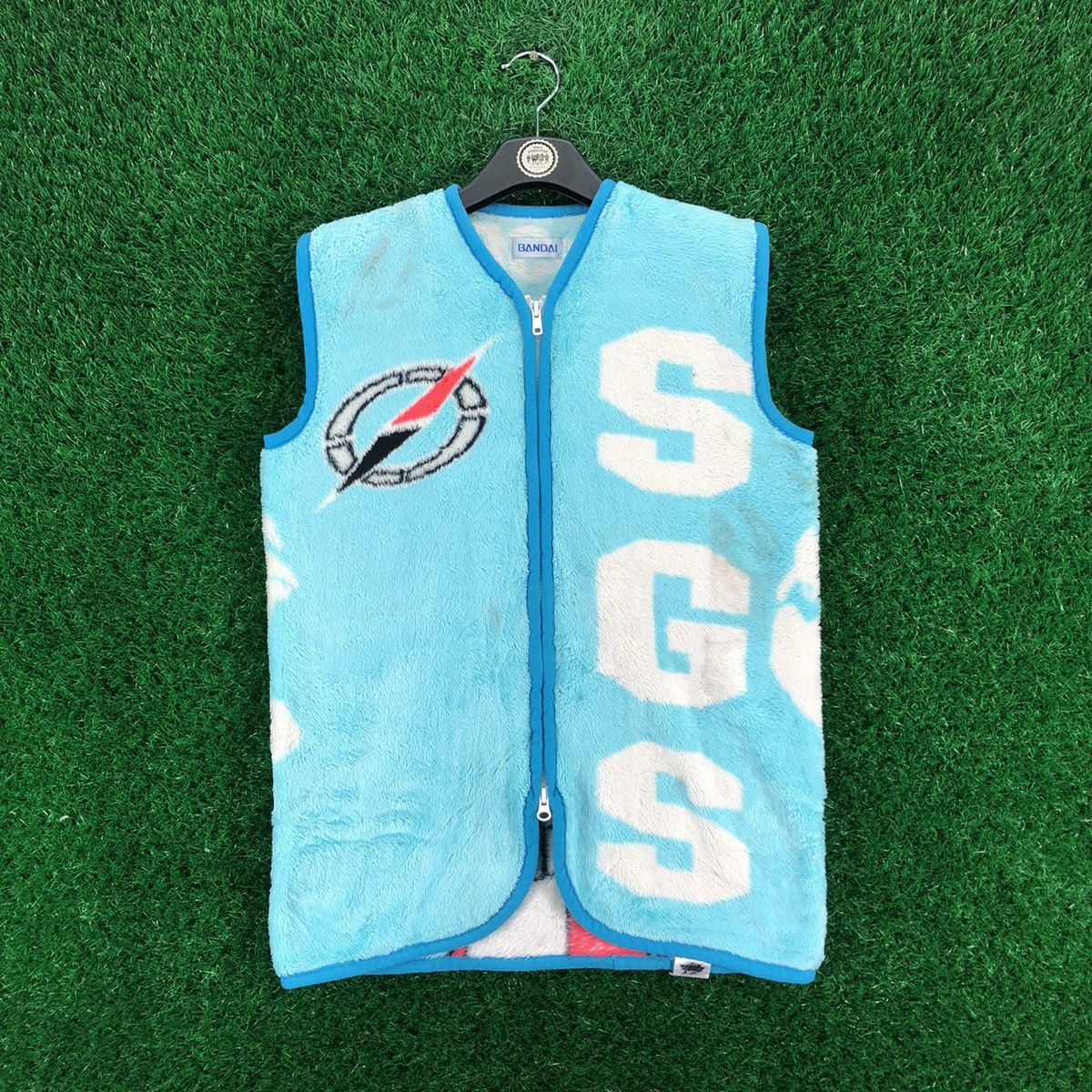 Anime × Japanese Brand × Vintage Vintage Power Ranger Fleece Zipper Vest by Bandai Size US M / EU 48-50 / 2 - 4 Thumbnail