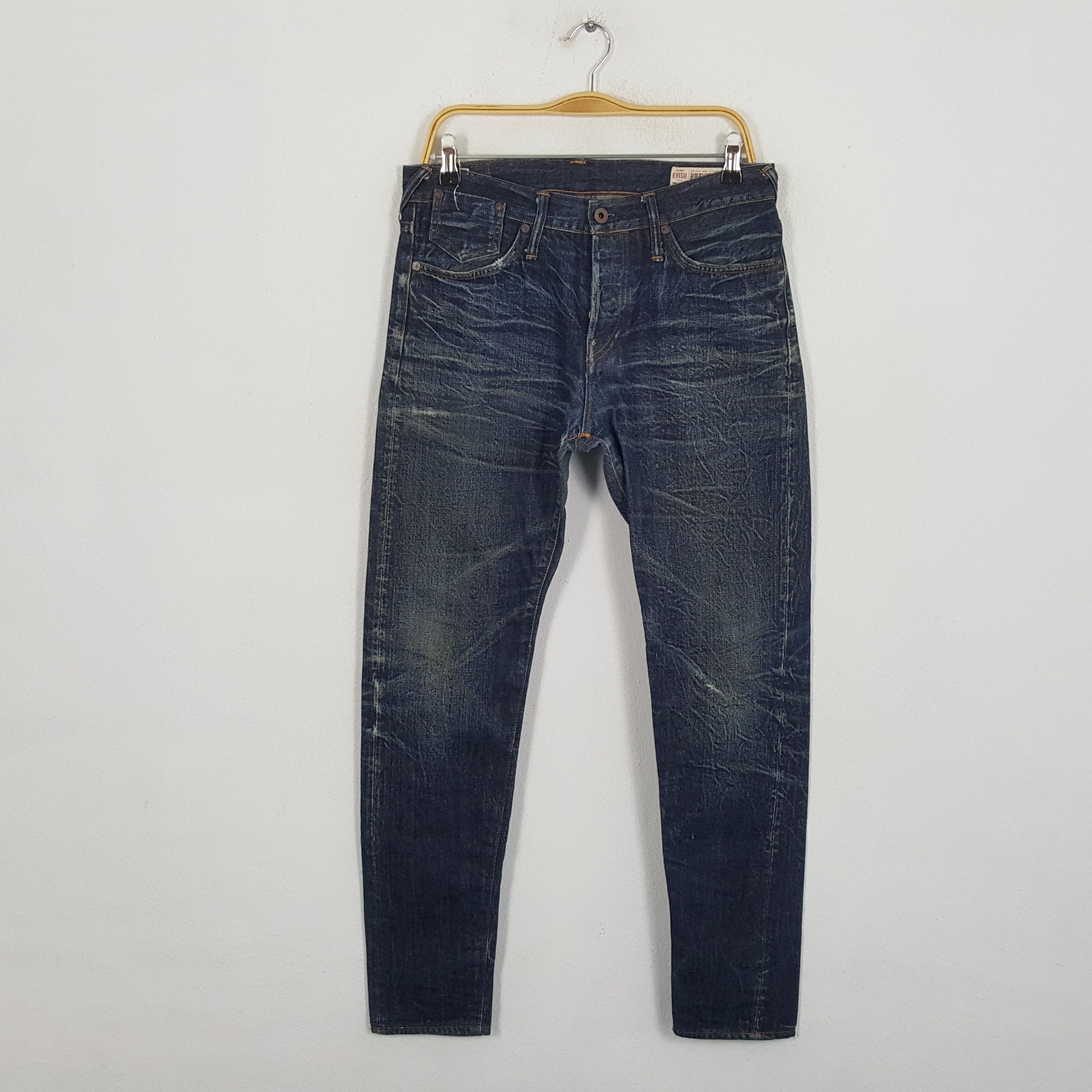 Evisu × Japanese Brand × Vintage Vintage EVISU Japanese Brand Daicock Custom Style Jeans Size US 31 - 4 Thumbnail