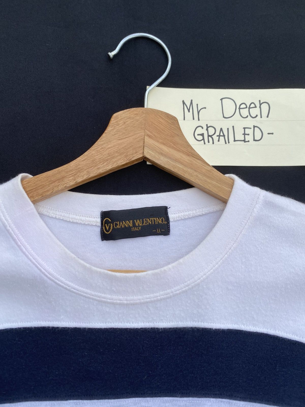 Gianni Valentino Rare Vintage Gianni Valentino Spellout Tshirt Size US L / EU 52-54 / 3 - 6 Thumbnail