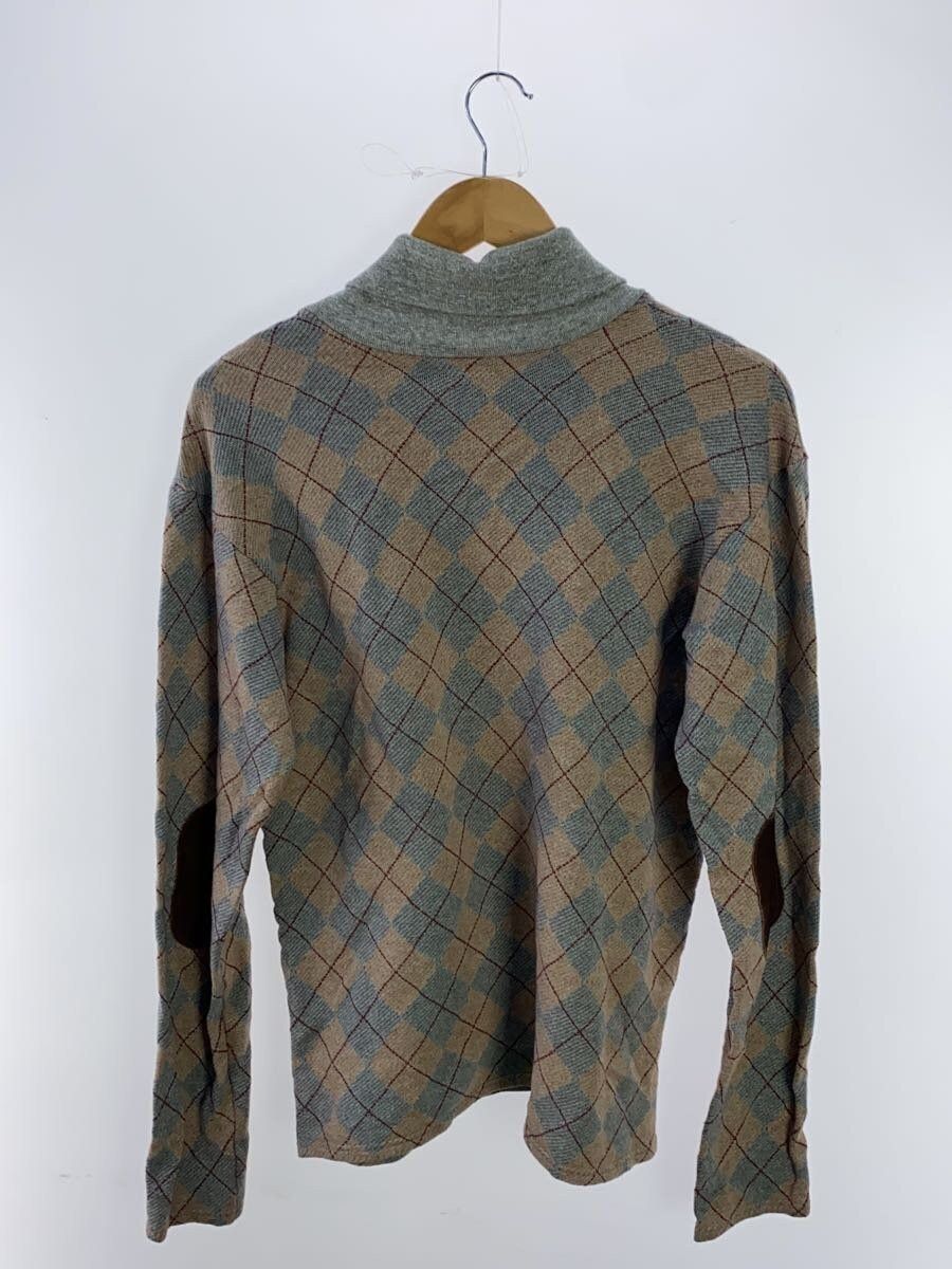 Kapital Argyle Turtleneck Knit Sweater Size US L / EU 52-54 / 3 - 2 Thumbnail