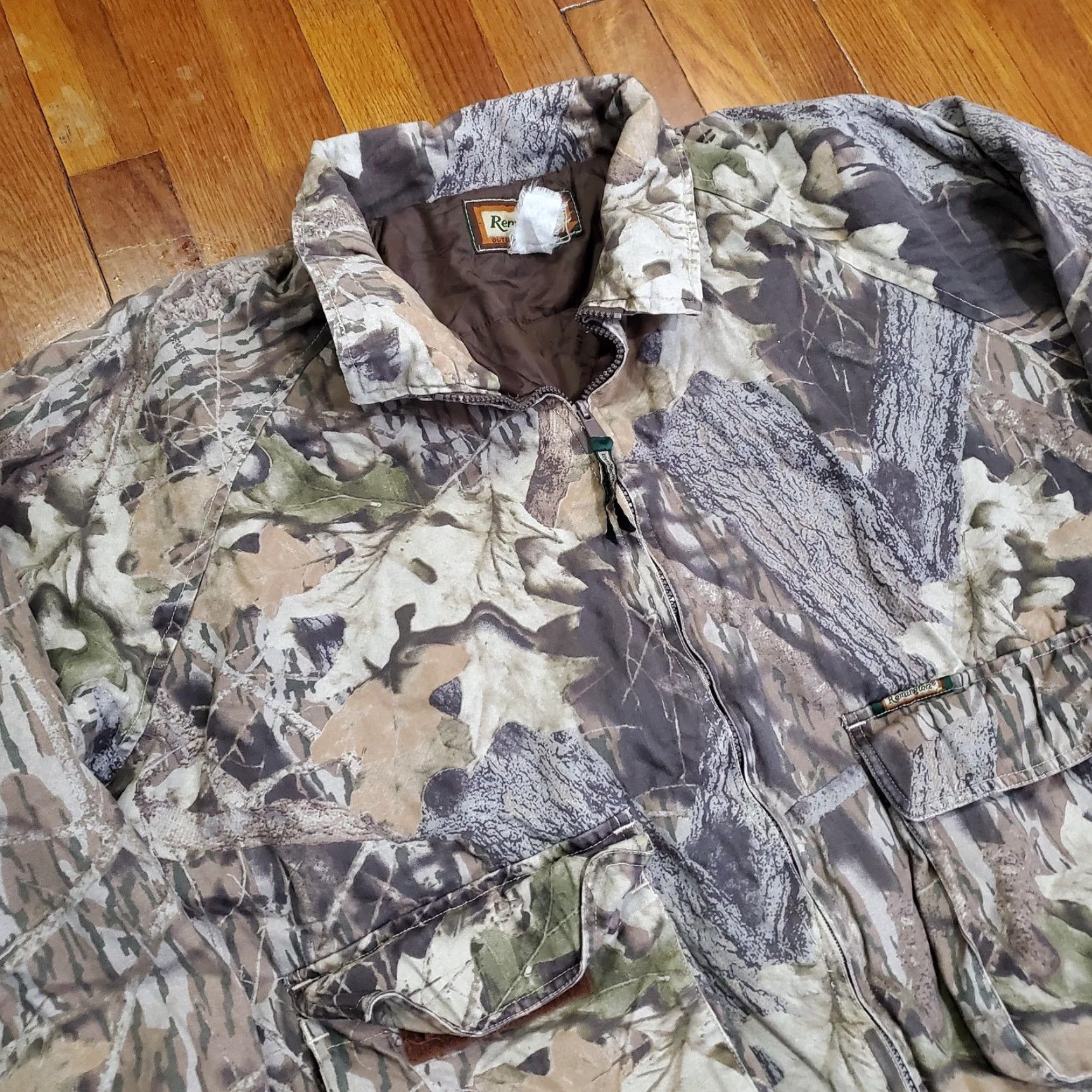 Vintage Remington Jacket Mens 2XL Camouflage Canvas Insulated Bomber Outdoor Coat Size US XXL / EU 58 / 5 - 4 Thumbnail