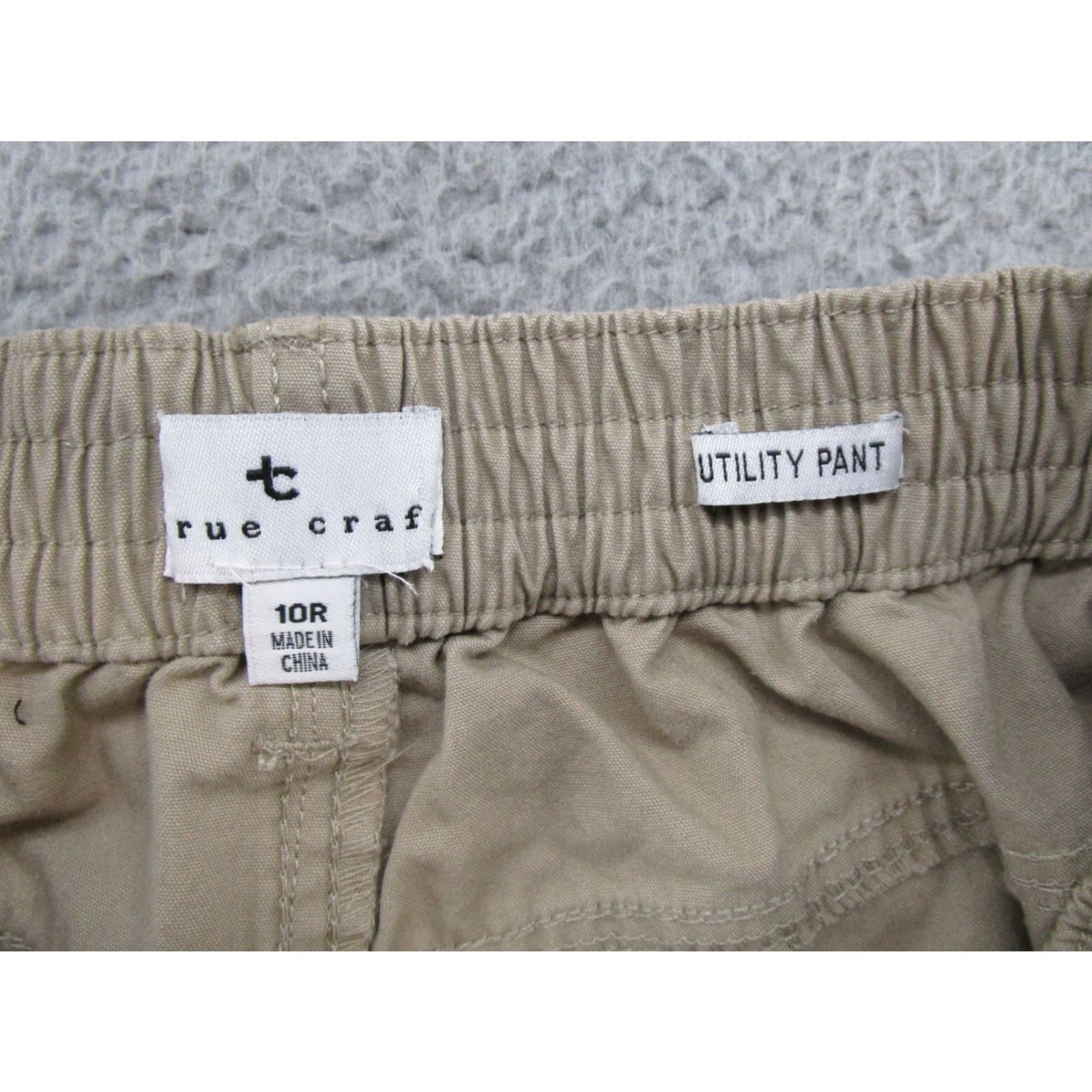 Vintage VINTAGE True Craft Cargo Pants Women 10 Beige Elastic Waist Wide-Leg 80s 90s Mens Womens Girls Size 32" / US 10 / IT 46 - 4 Thumbnail