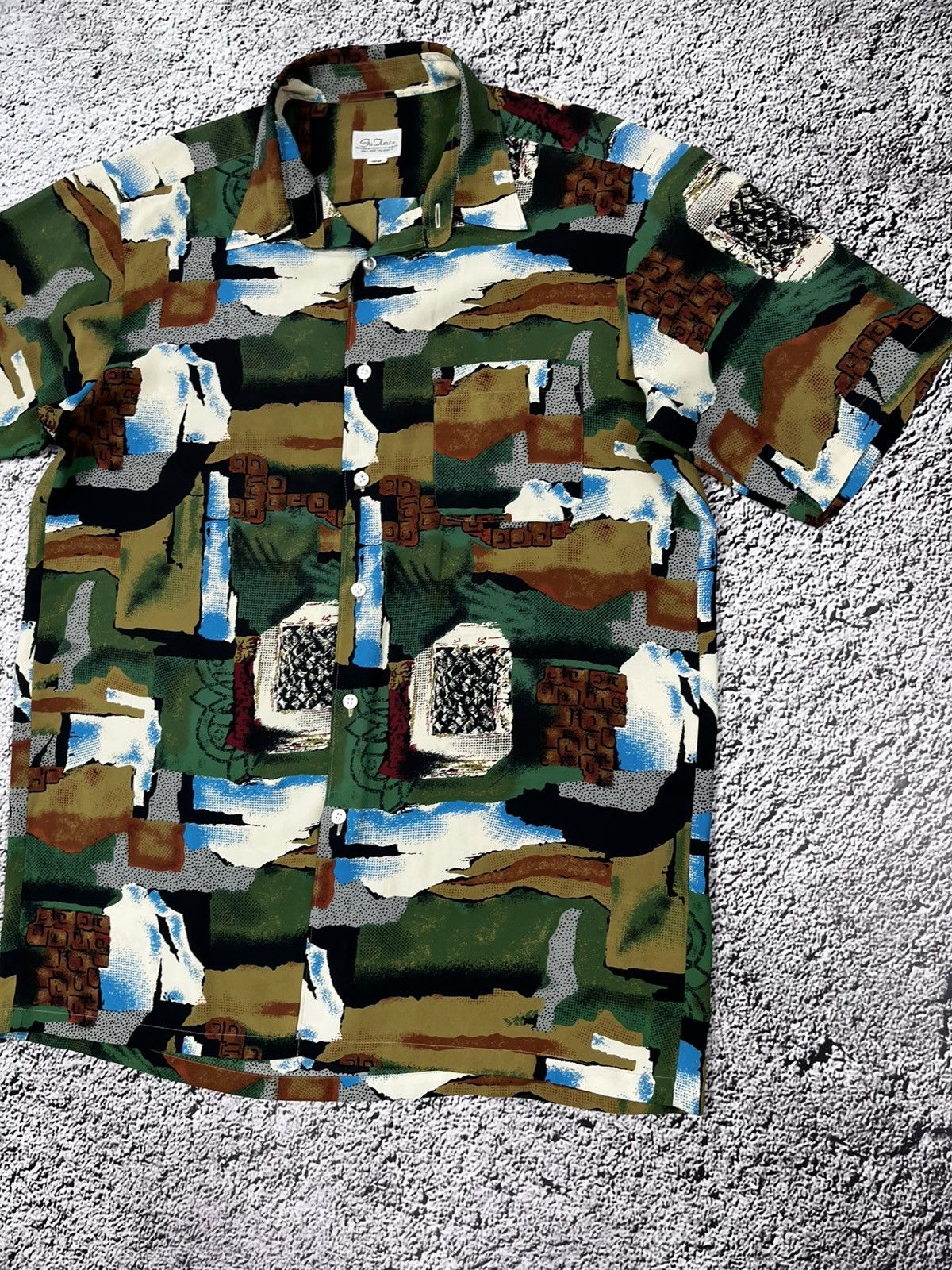 Vintage Vintage Christian Dior Style 90S Abstract Shirt size L Size US L / EU 52-54 / 3 - 3 Thumbnail