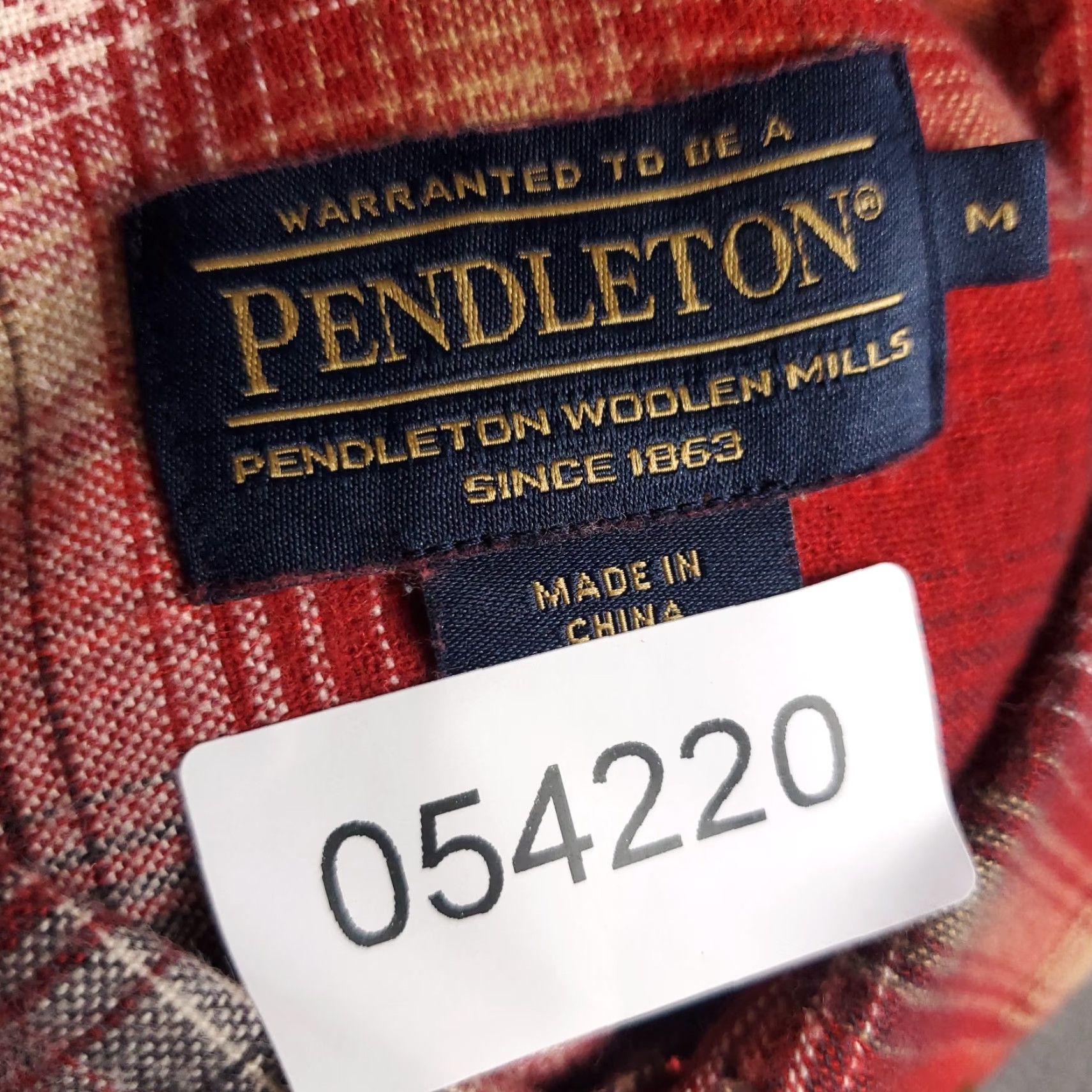 Pendleton Pendleton Red Plaid Flannel Shirt Mens Medium Long Sleeve Button-Up Casual Size US M / EU 48-50 / 2 - 7 Thumbnail