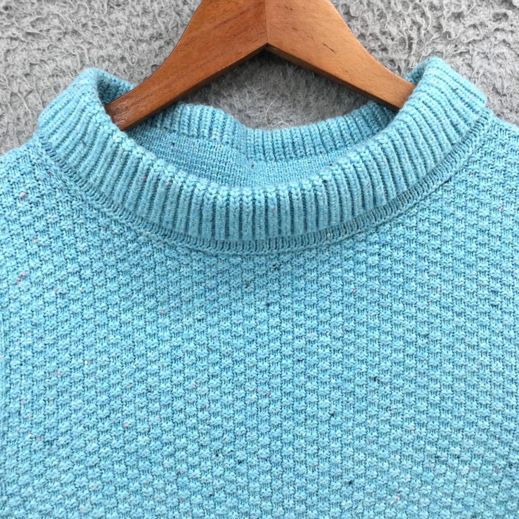 Talbots Talbots Sweater Shirt Women's L Teal Mock Neck Pullover Casual Long Sleeve Knit Regular Modern Sleek Knitwear Size L / US 10 / IT 46 - 3 Thumbnail