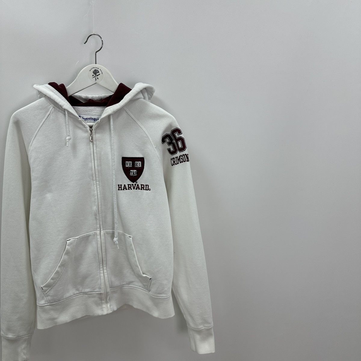 Champion Vintage 00s Harvard x Champion Zip Up hoodie college y2k og Size US S / EU 44-46 / 1 - 6 Thumbnail