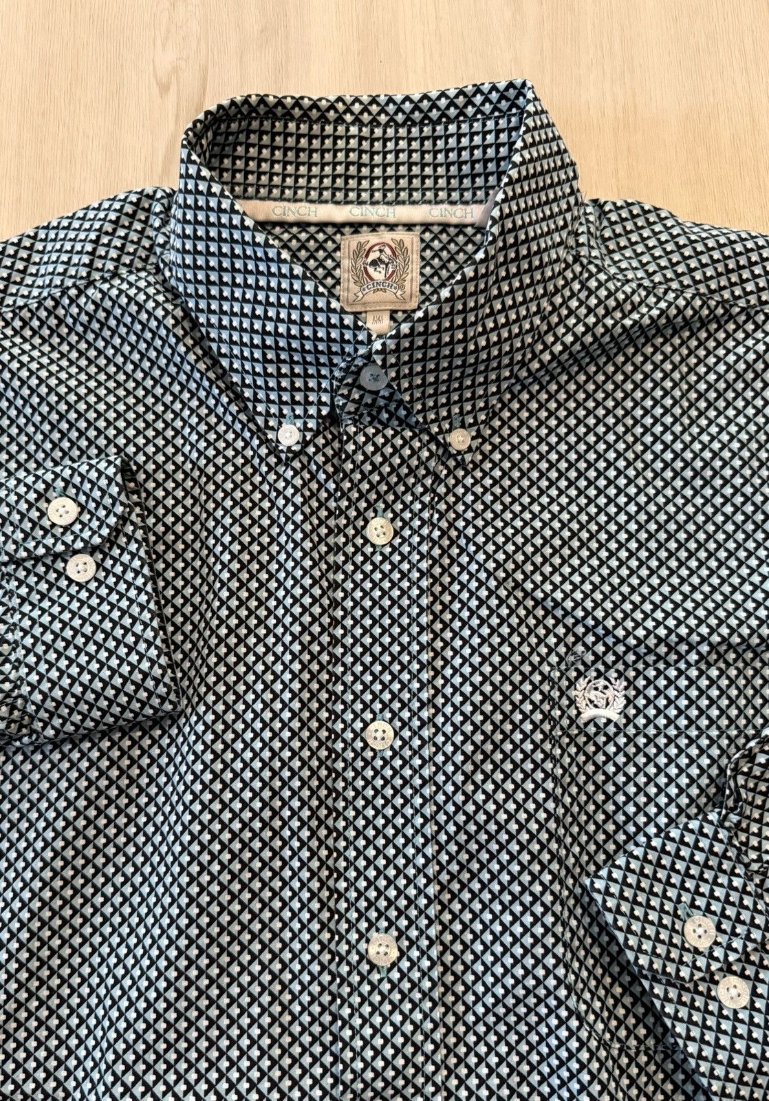 CINCH Cinch Button Down Long Sleeve Cotton Western Shirt Sz M Size US M / EU 48-50 / 2 - 1 Thumbnail