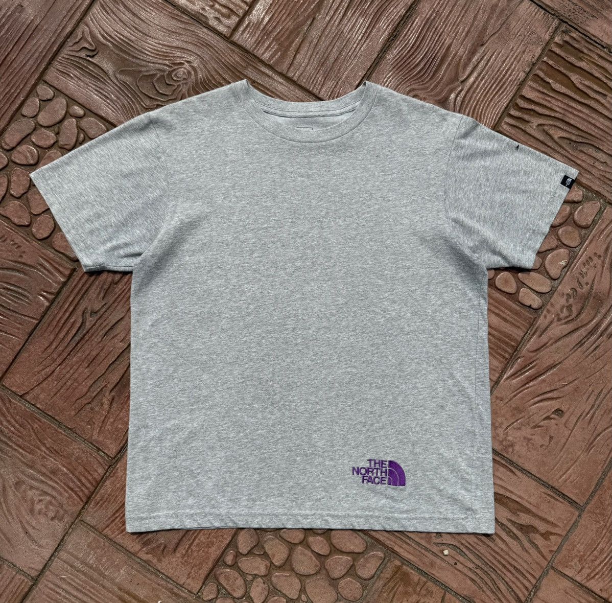 Nanamica × The North Face The North Face "nanamica" Purple Logo Basic Heather Grey Tee Size US L / EU 52-54 / 3 - 2 Thumbnail