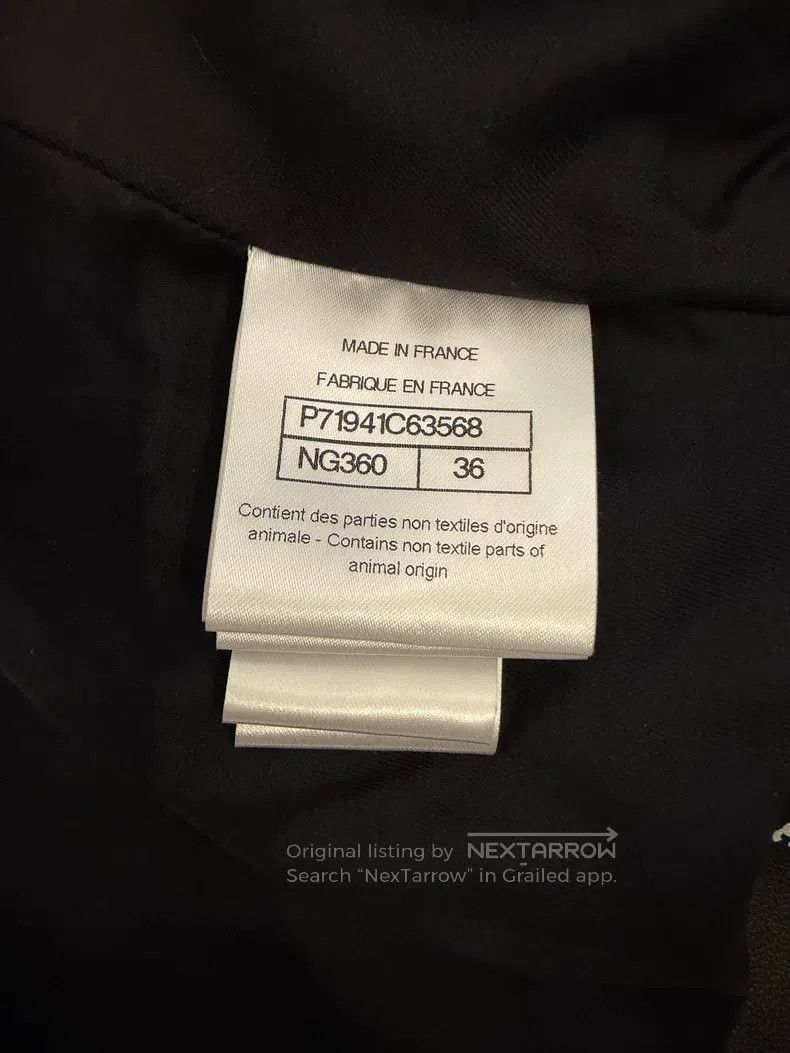 Chanel 22C early spring show black full print white small