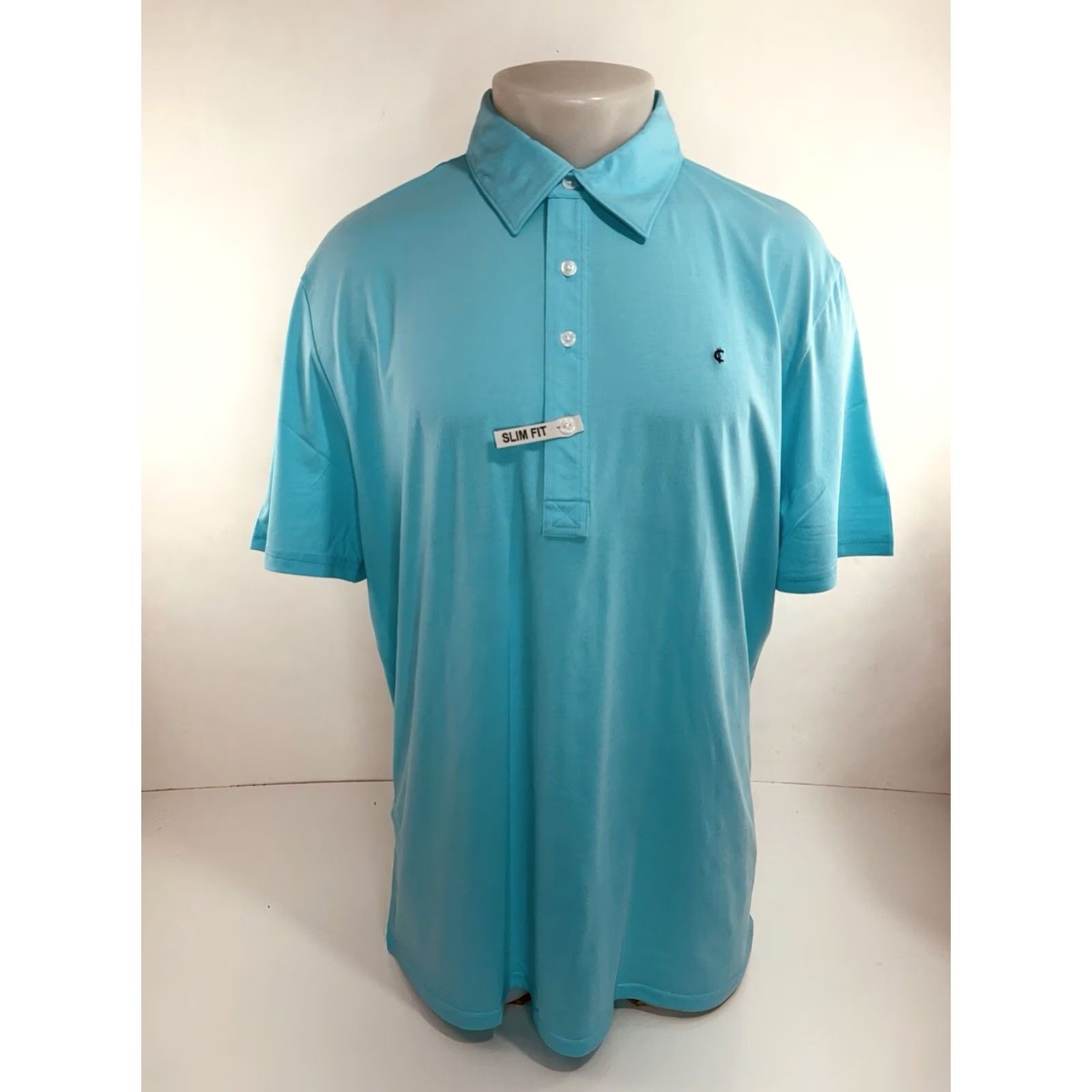 Vintage Criquet Austin - NEW w TAG - SLIM FIT Embroidered Logo XXL Golf Polo Shirt Shirt Mens 2XL Ipanema Blue Size US XXL / EU 58 / 5 - 2 Thumbnail