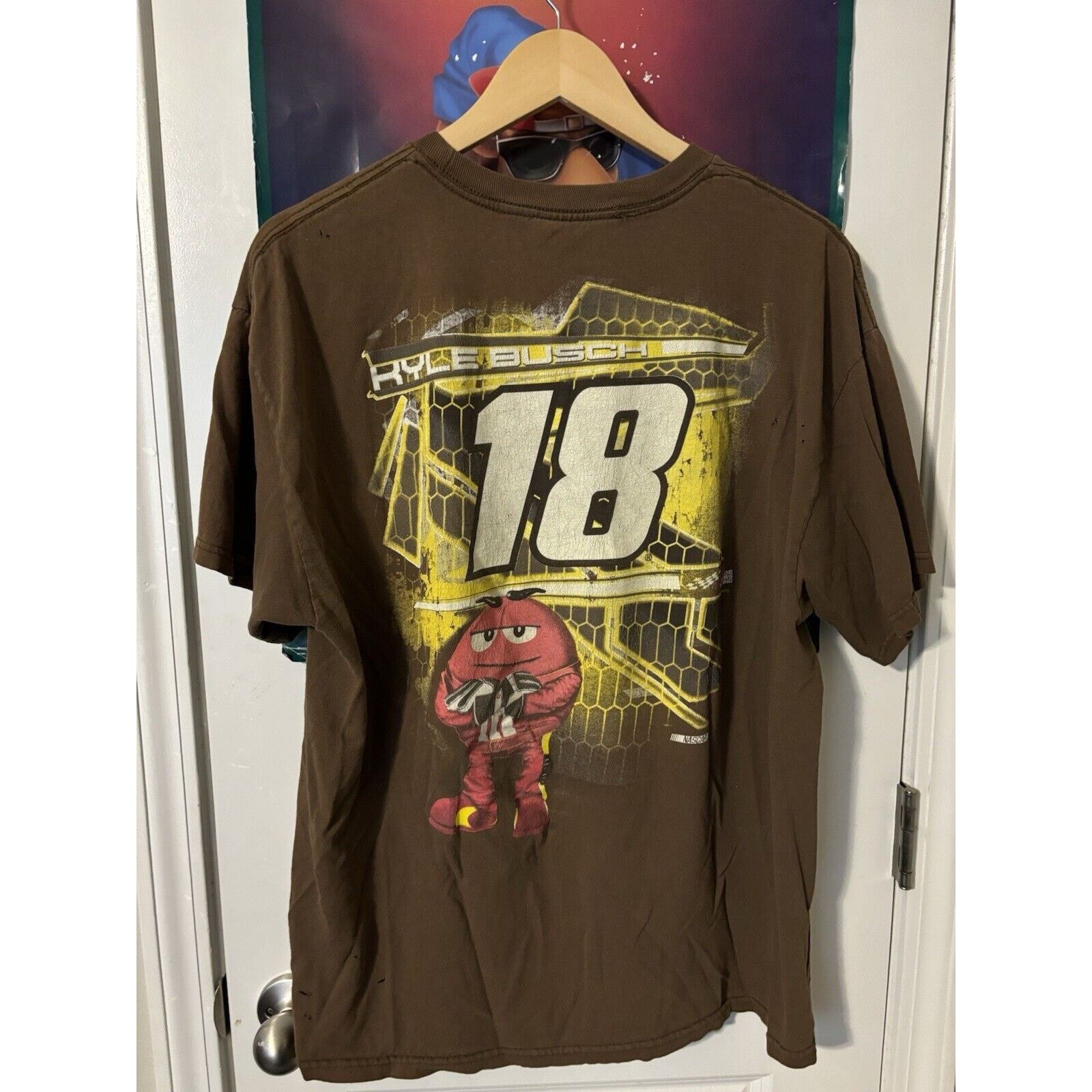 Other vintage #18 Kyle Busch XL faded M & Ms brown AOP T-shirt Size US XL / EU 56 / 4 - 2 Thumbnail