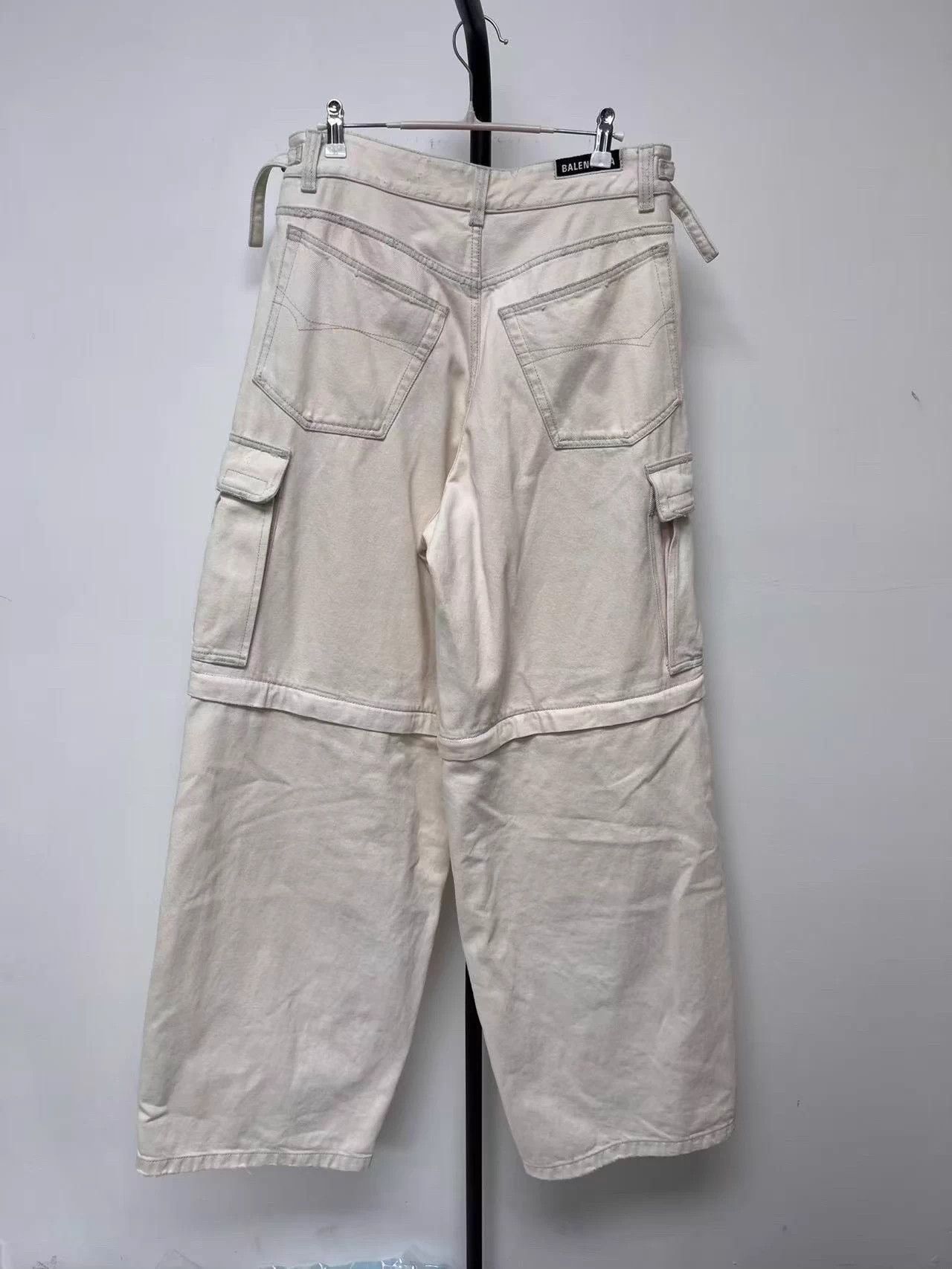 Balenciaga Balenciaga solid multi-pocket wide-leg jeans men's white 30 Size US 30 / EU 46 - 2 Thumbnail