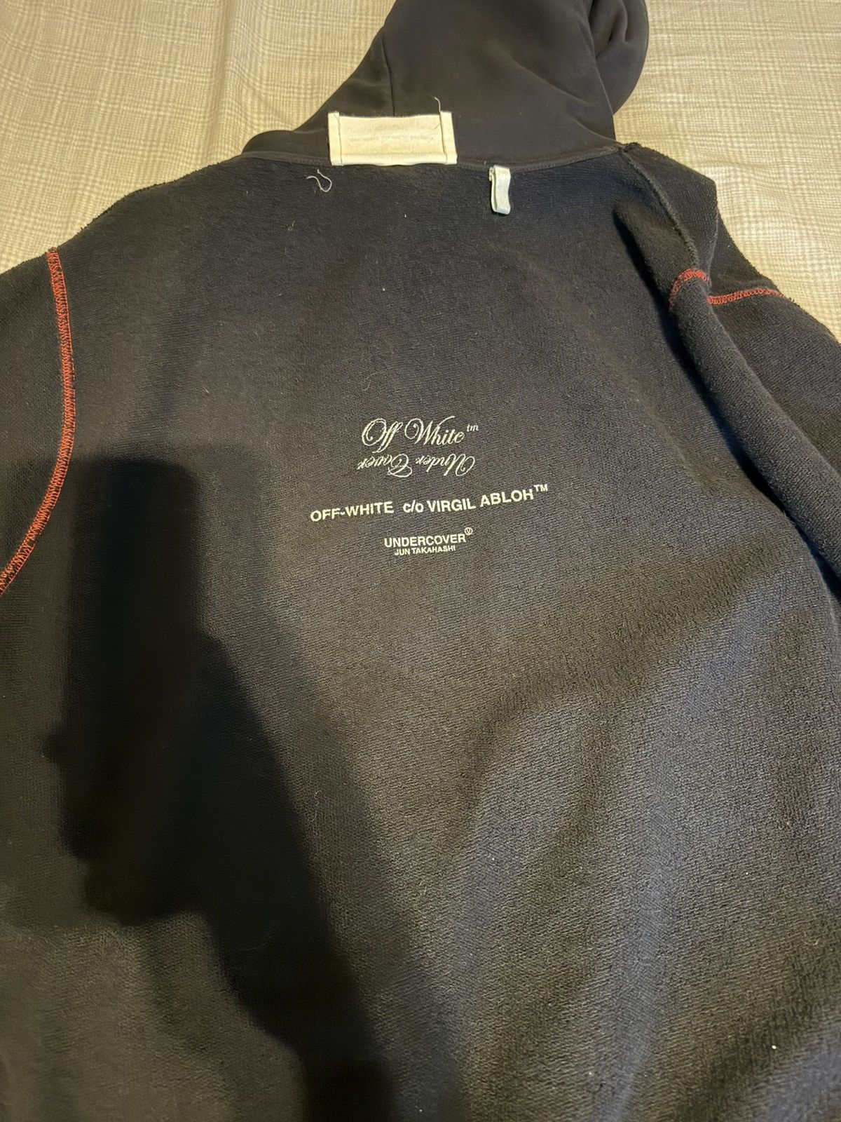 Off-White × Undercover Off white undercover reversible skeleton hoodie Size US M / EU 48-50 / 2 - 5 Thumbnail