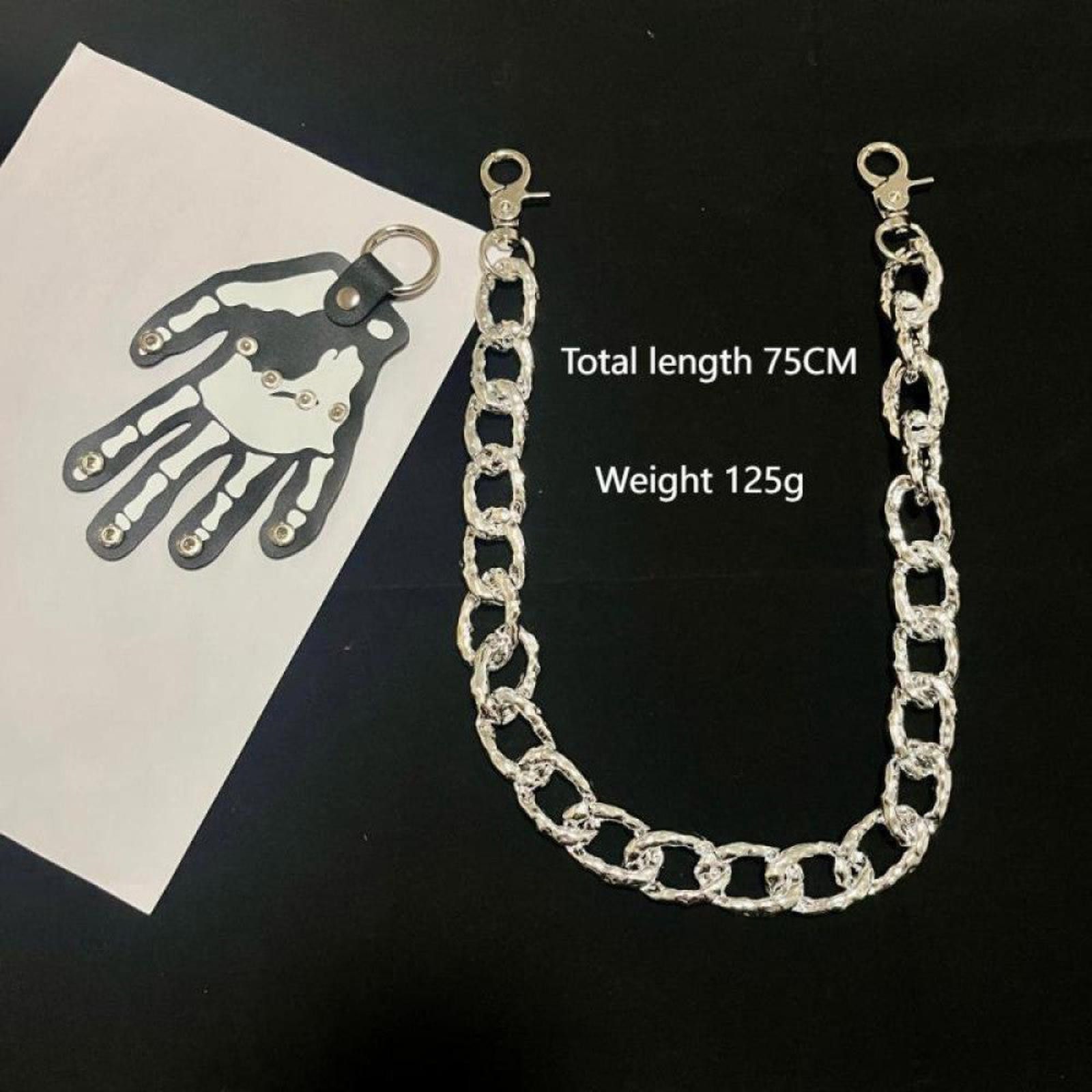 Vision Streetwear Skeleton Hand Charm Wallet Chain Size ONE SIZE - 4 Thumbnail