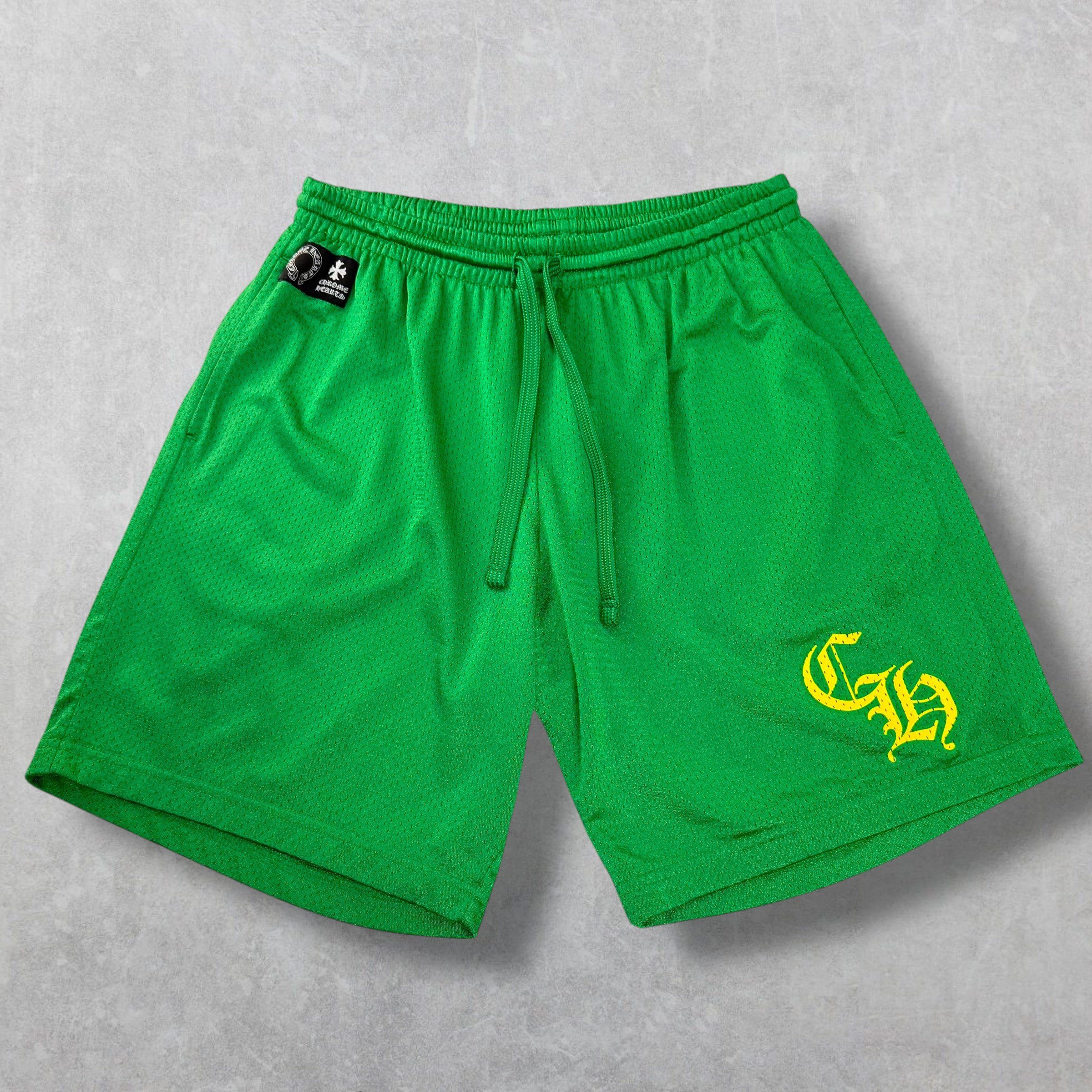 Chrome Hearts Chrome Hearts Green Mesh Warm Up Shorts XL Size US 36 / EU 52 - 1 Thumbnail
