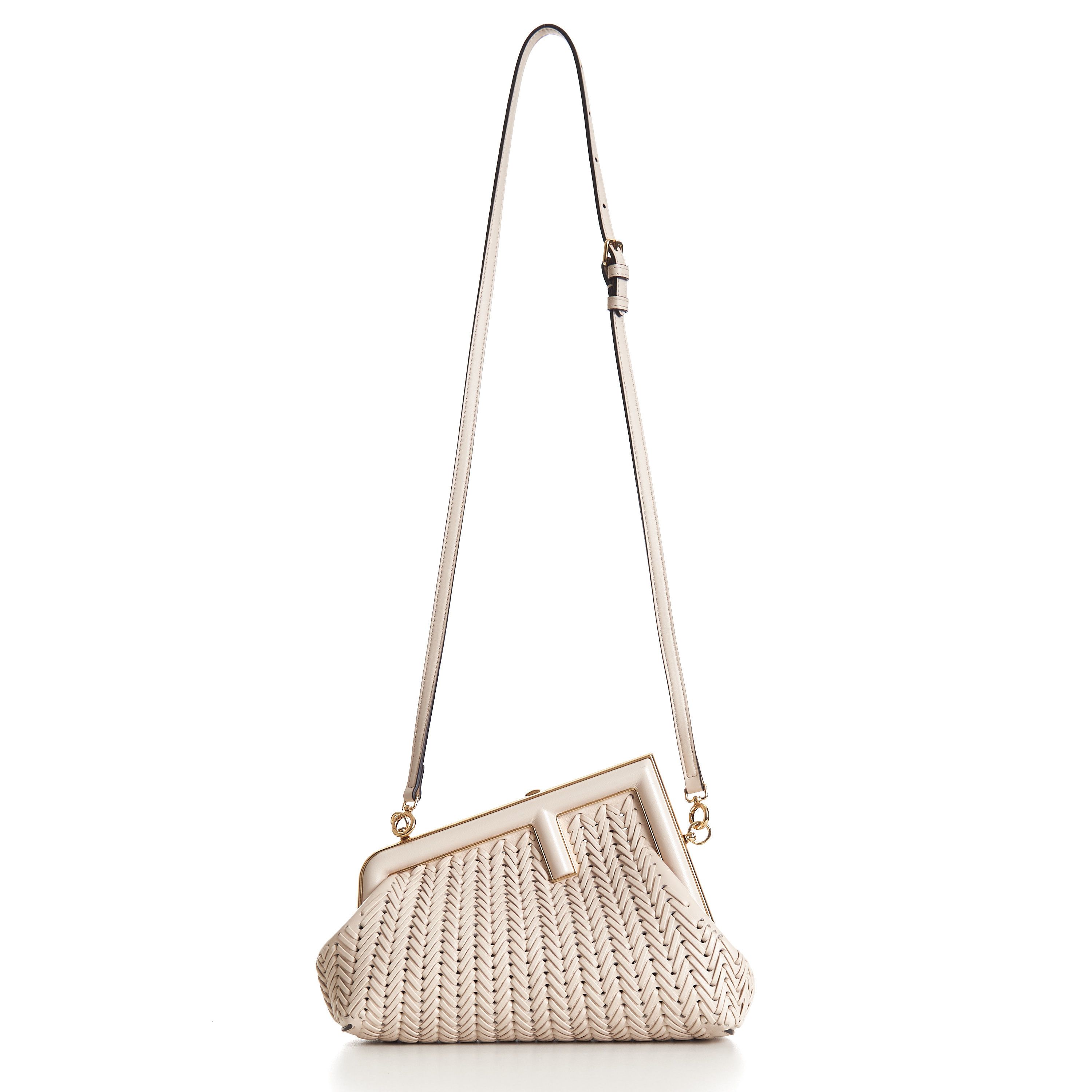 Fendi First Small Camellia Interlaced Leather Bag Size ONE SIZE - 10 Thumbnail