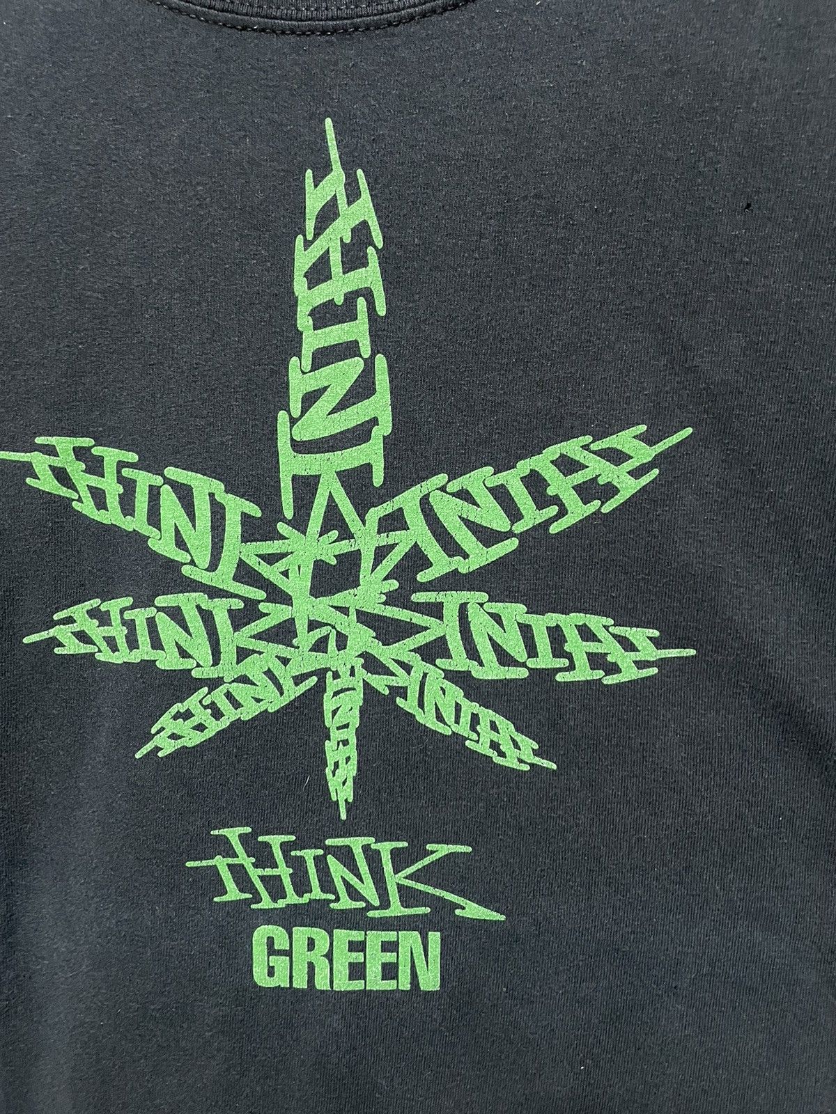 Think Skateboards × Vintage Vintage Think Green Skateboard Logo T Shirt Streetwear Y2K Size US L / EU 52-54 / 3 - 2 Thumbnail