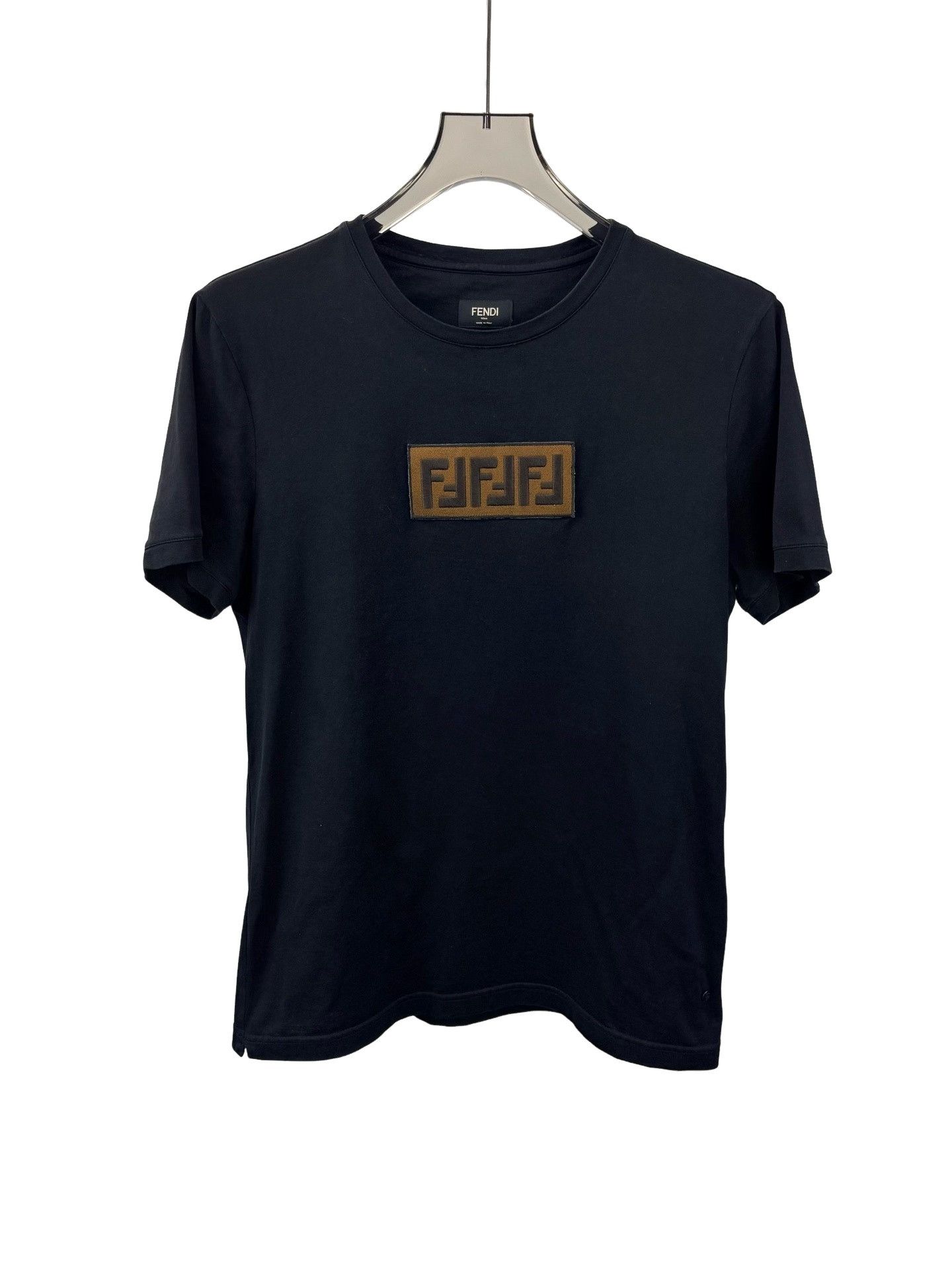 Fendi Fendi Double F Logo Patch T-Shirt US M Size US M / EU 48-50 / 2 - 1 Thumbnail