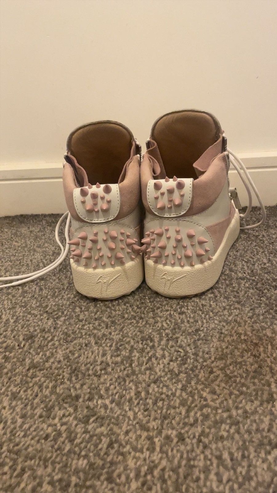 Giuseppe Zanotti Giuseppe Zanotti “Kriss” Studded Side-Zip Mid-Top Sneakers Size US 8 / IT 38 - 4 Thumbnail